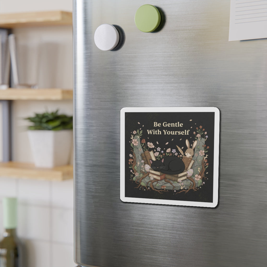 Bunny Die-Cut Magnet – Be Gentle With Yourself