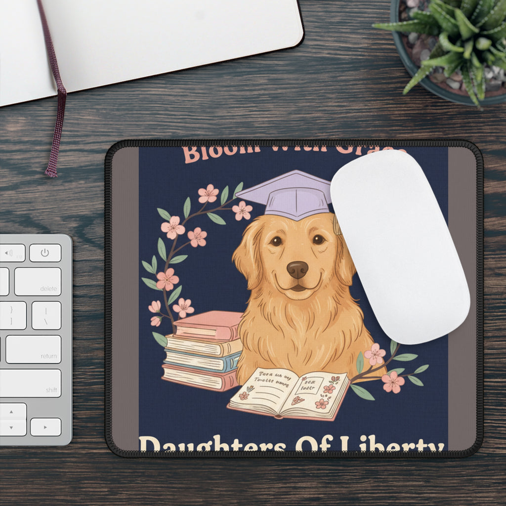 Golden Retriever Mouse Pad – Bloom With Grace