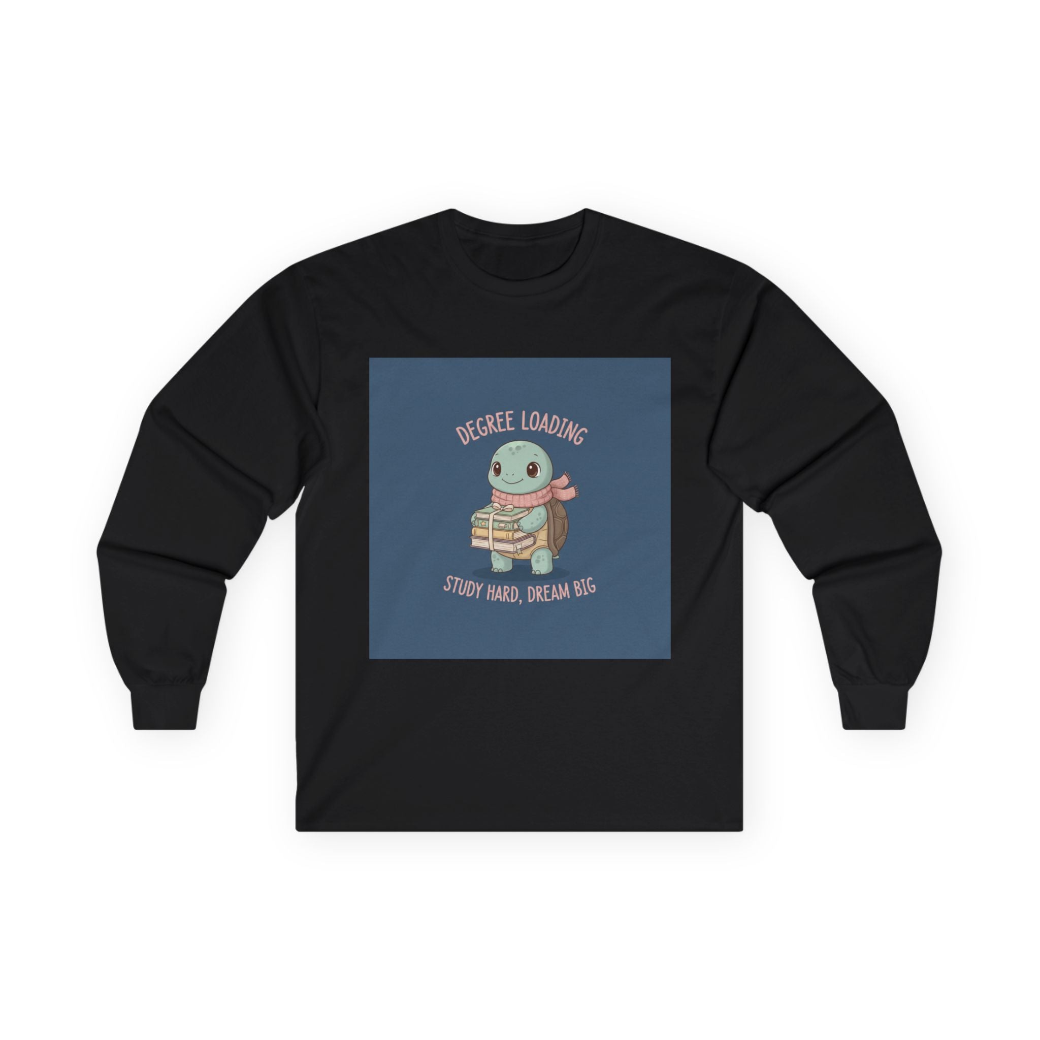 Turtle Long Sleeve Tee – Degree Loading Study Hard, Dream Big