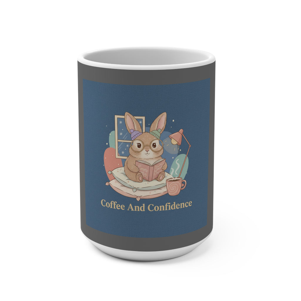 Rabbit Mug 15oz – Coffee and Confidence