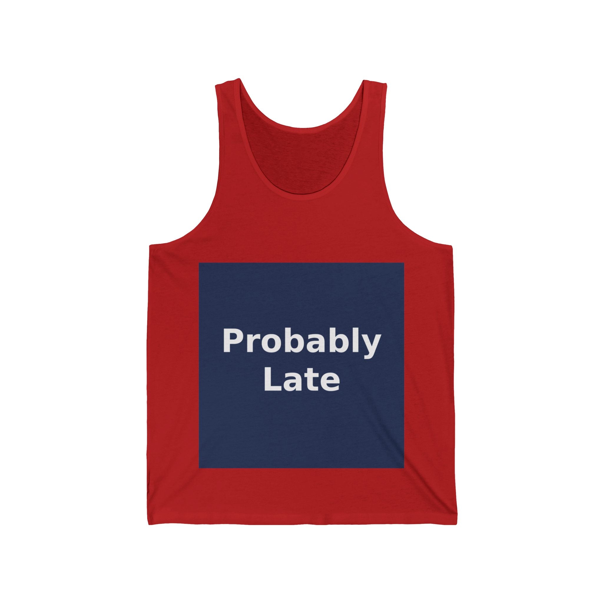 "Probably Late" Black Cat Tank Top | College Girl Gift | Fashion | KayKay Classics