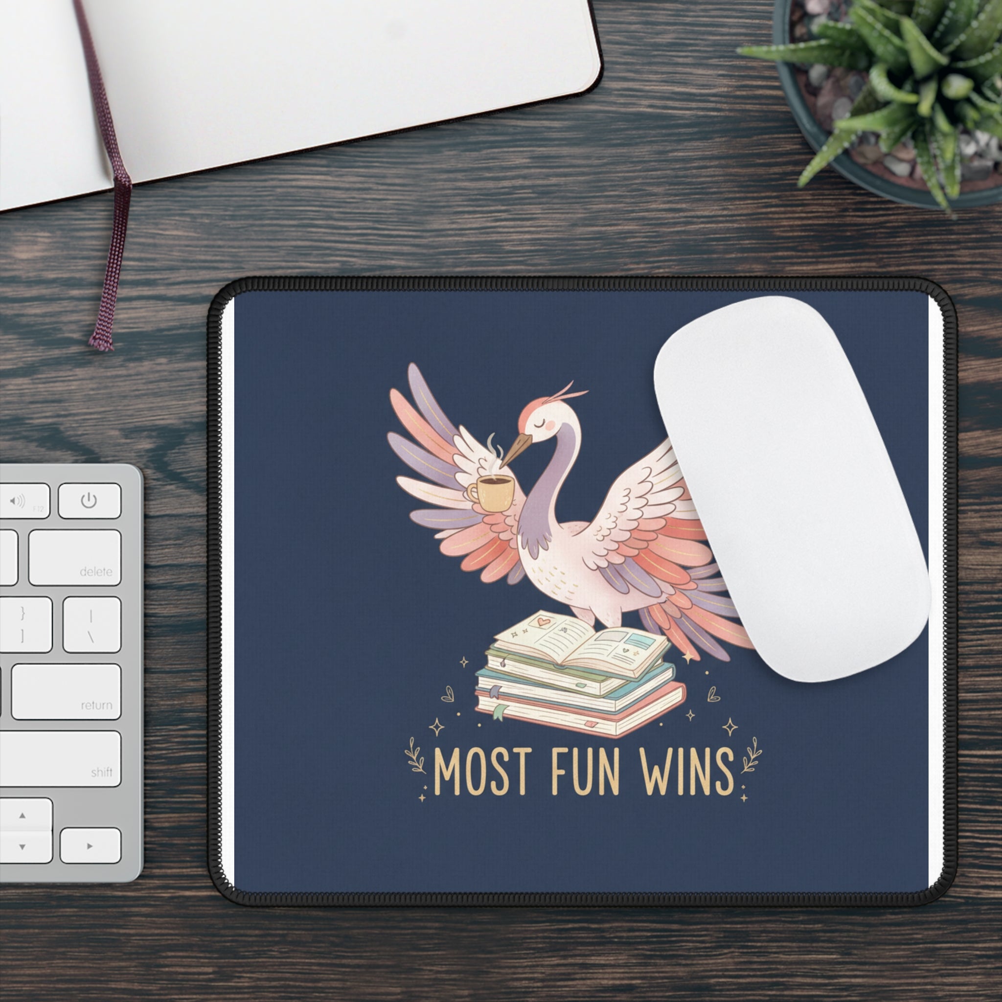 Crane Mouse Pad – Most Fun Wins