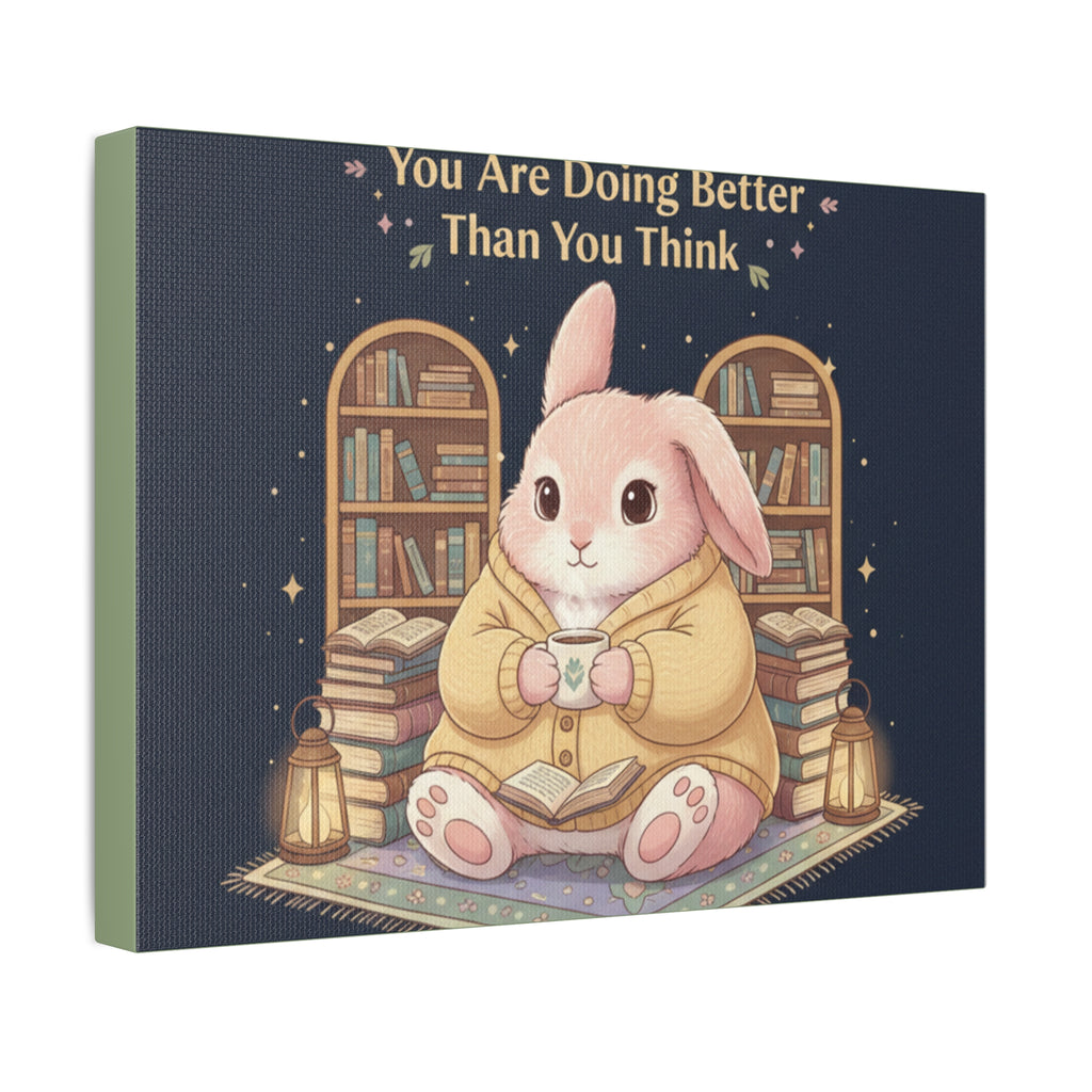 Bunny Canvas Print – You Are Doing Better Than You Think