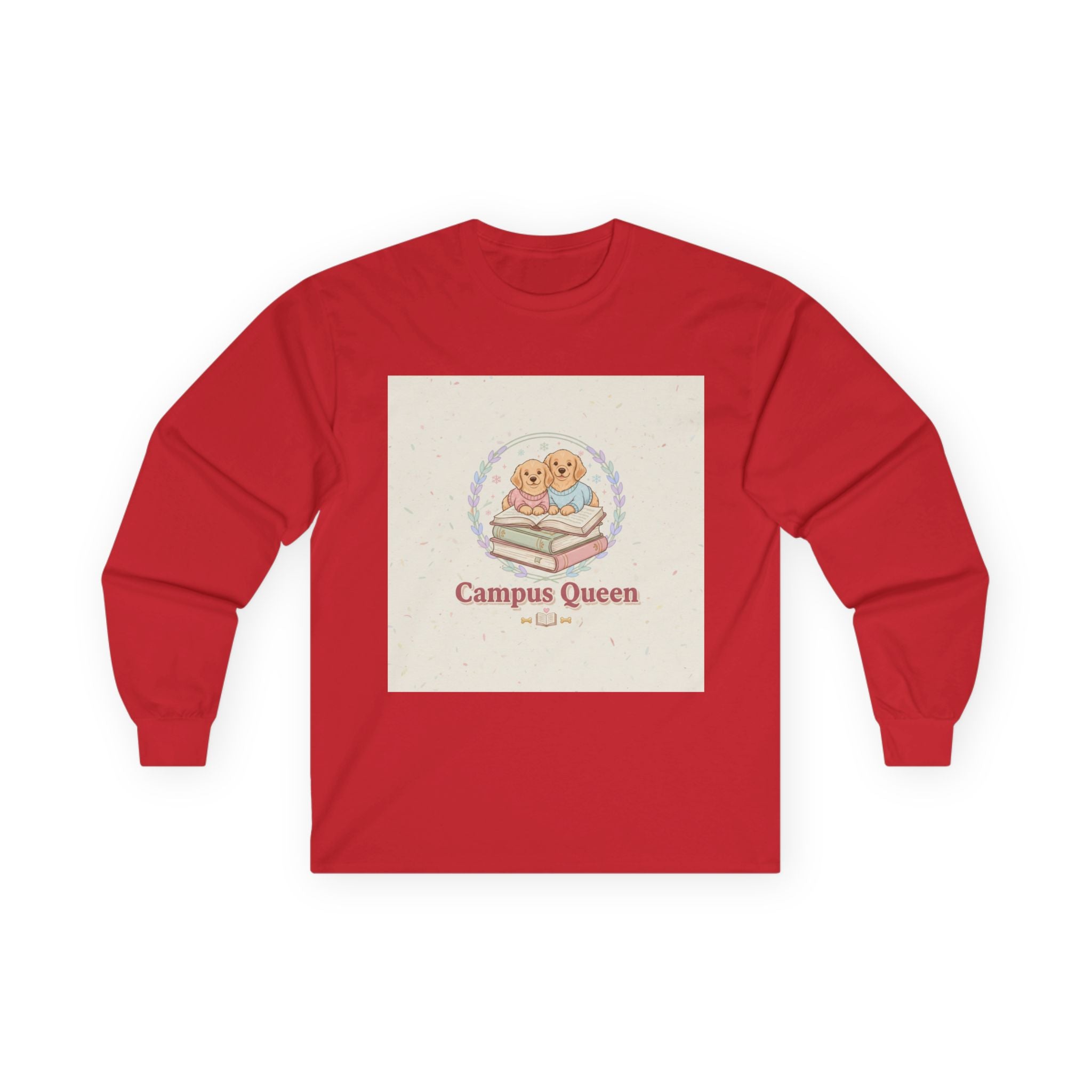 Campus Queen Dogs Long Sleeve Tee