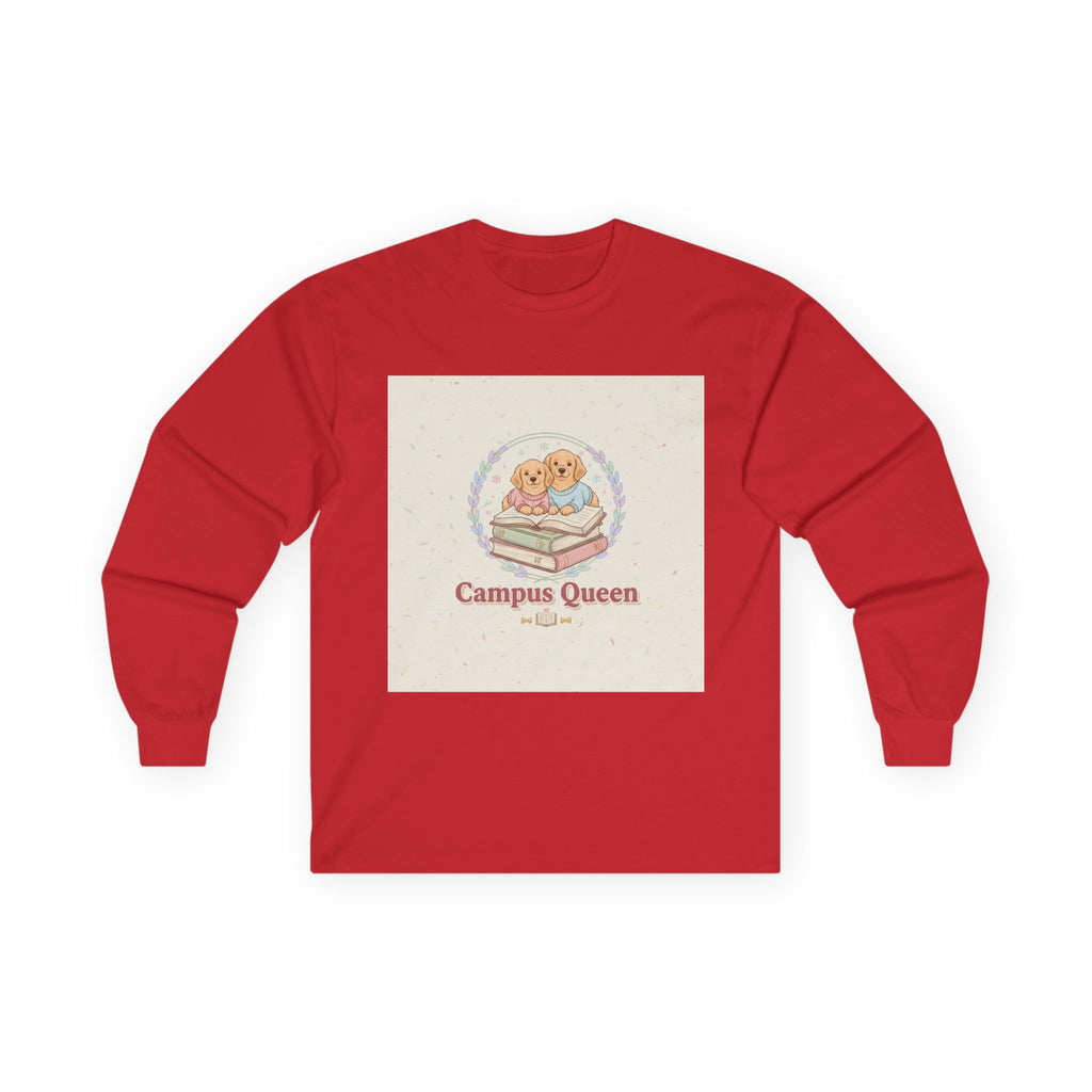 Campus Queen Dogs Long Sleeve Tee
