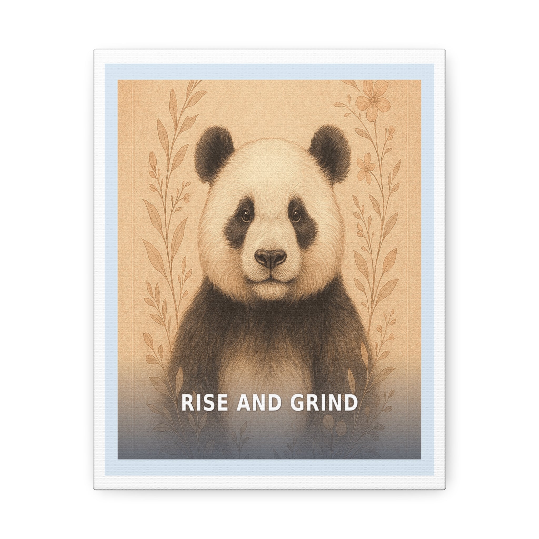 "Rise and Grind" Black Cat Canvas | College Girl Gift | Fashion | KayKay Classics