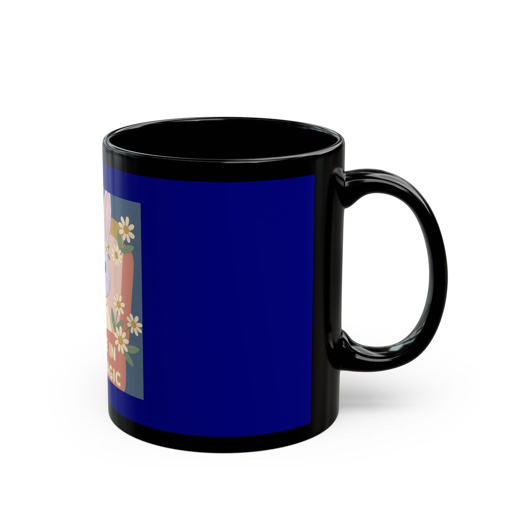 Bunny Black Mug 11oz – Believe in Your Magic