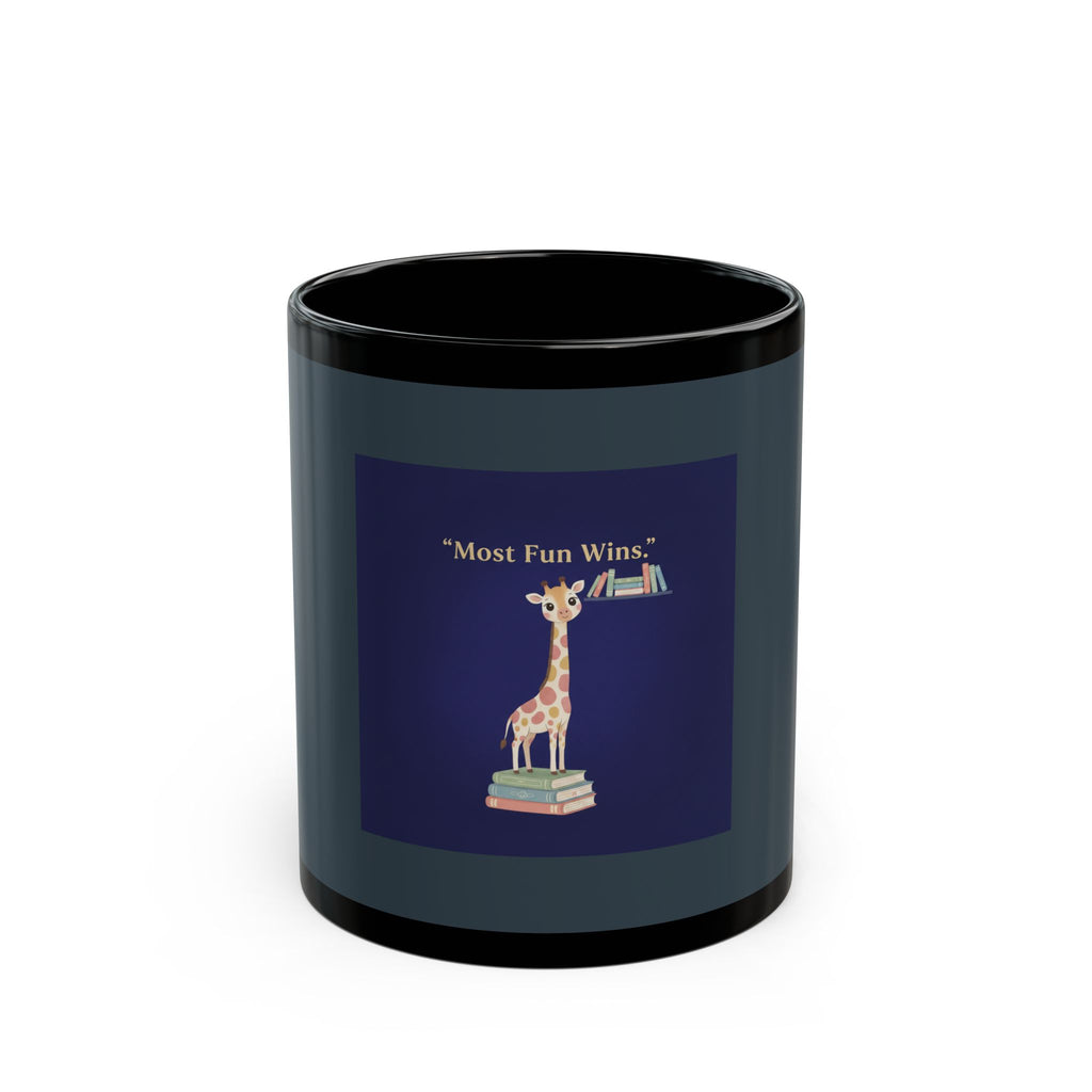 Giraffe Black Mug 11oz – Most Fun Wins