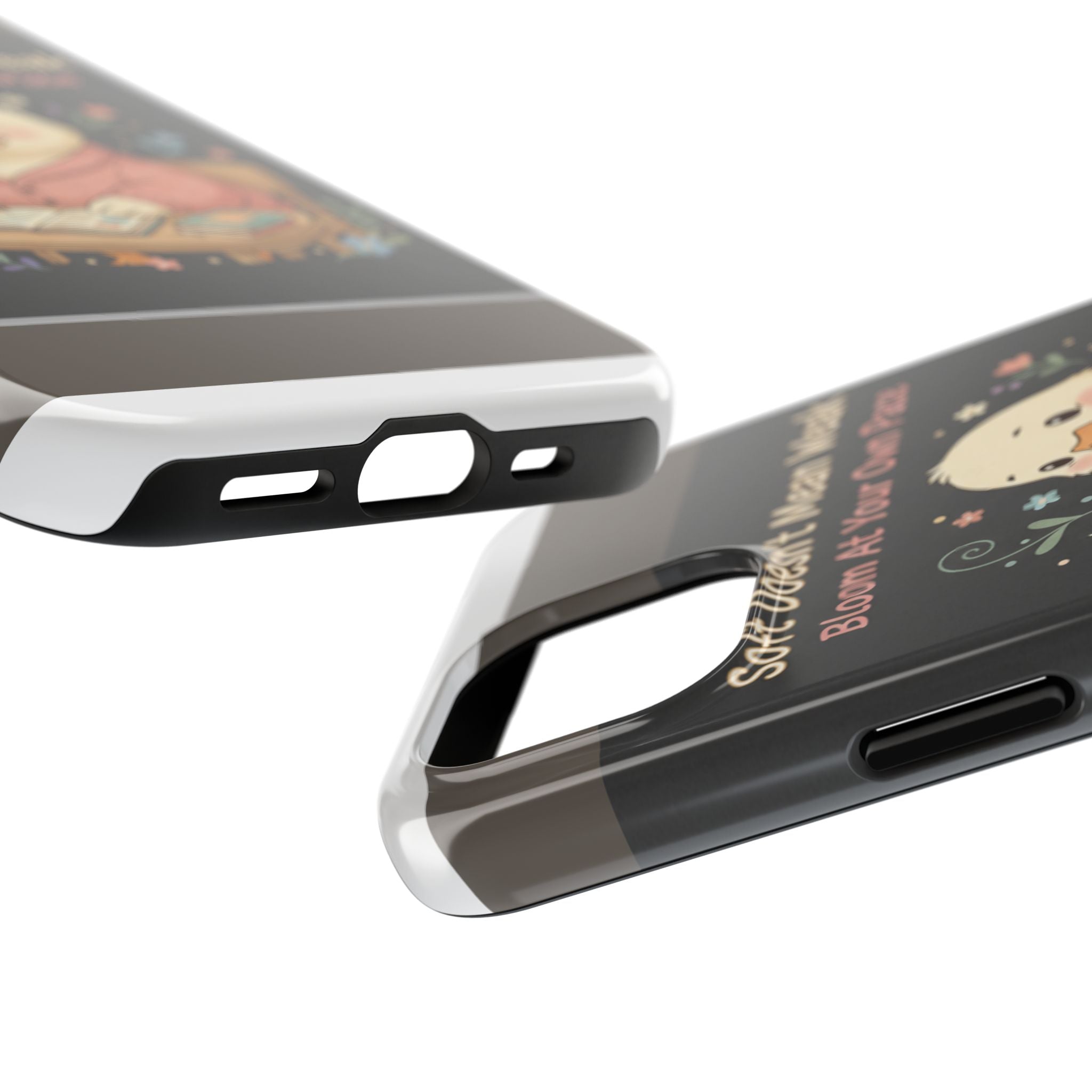 Duck In A Cardigan Tough Phone Case – Soft Doesnt Mean Weak Bloom at Your Own