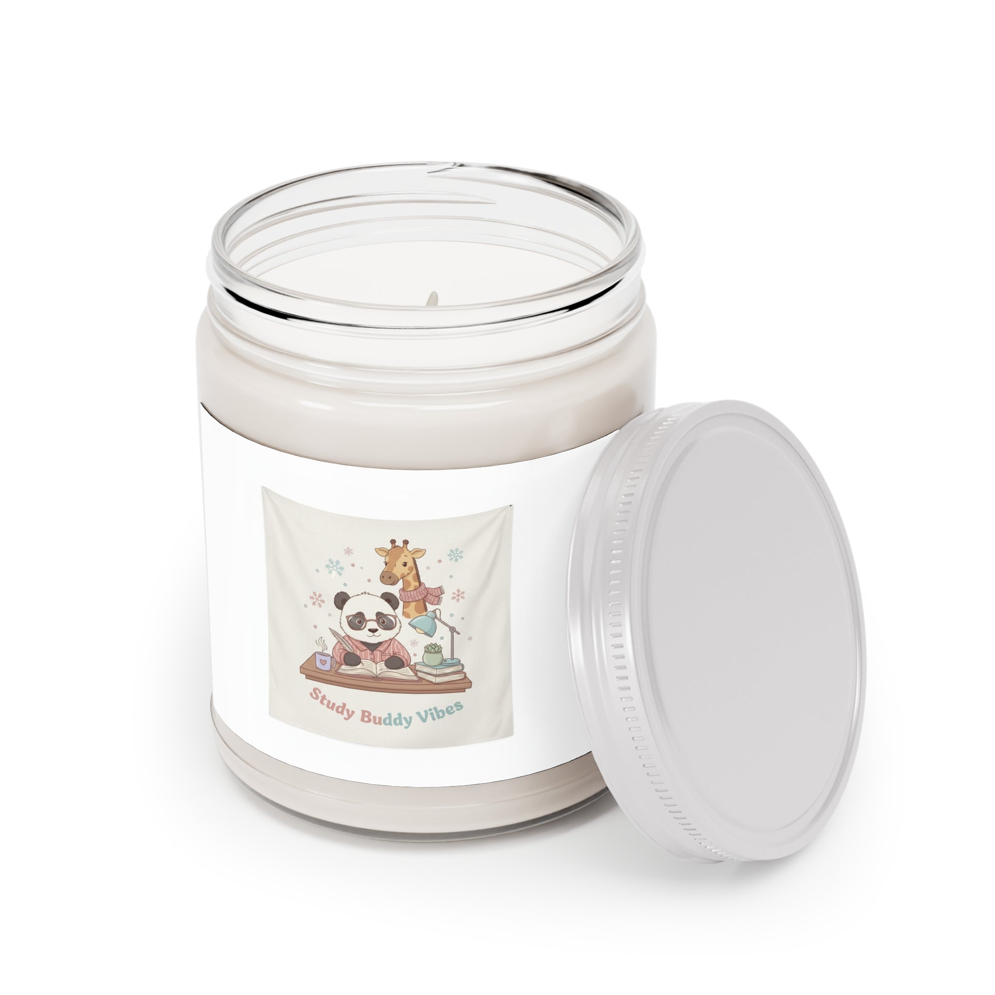 Study Buddy Vibes Panda, giraffe Scented Candle