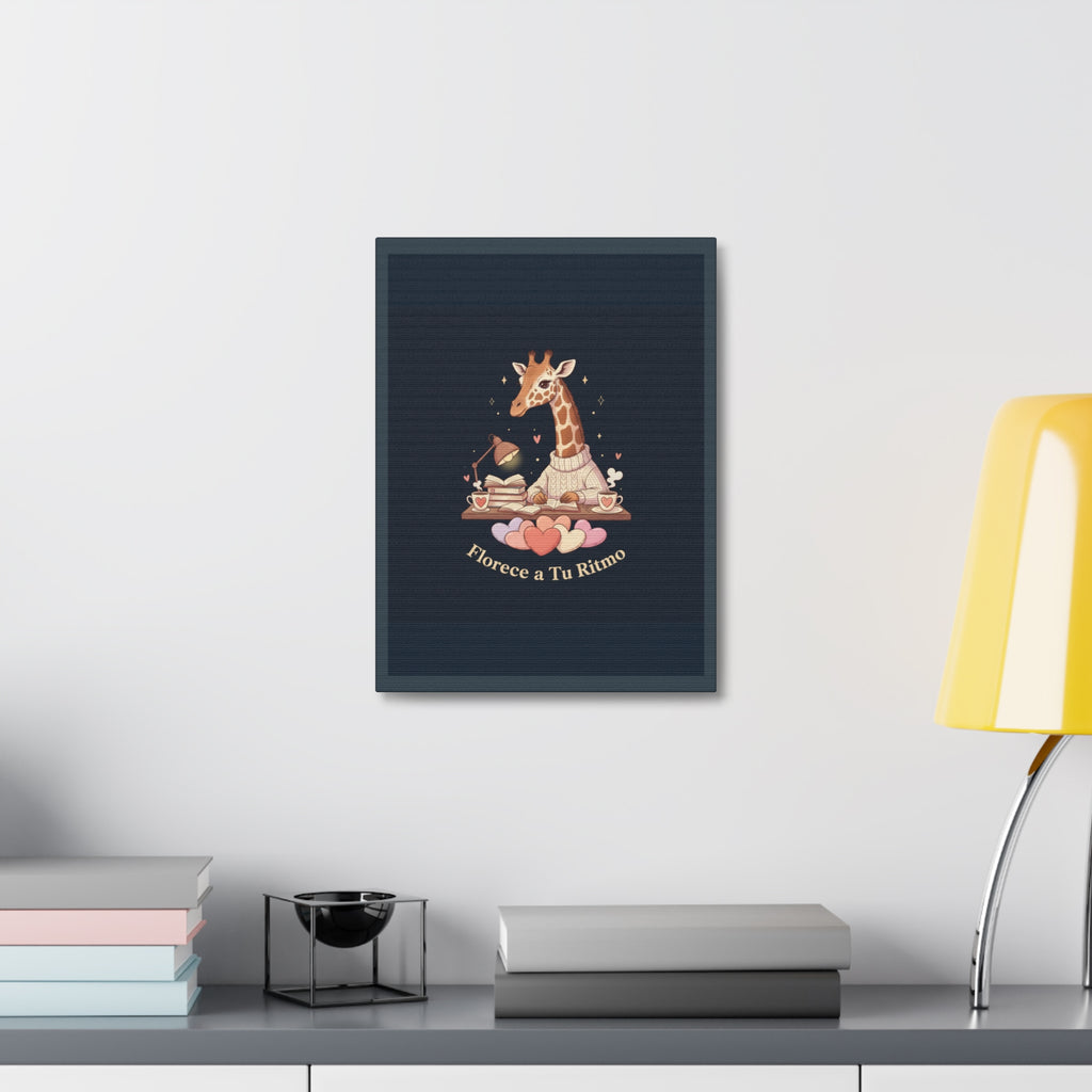 Florece a Tu Ritmo Giraffe Canvas