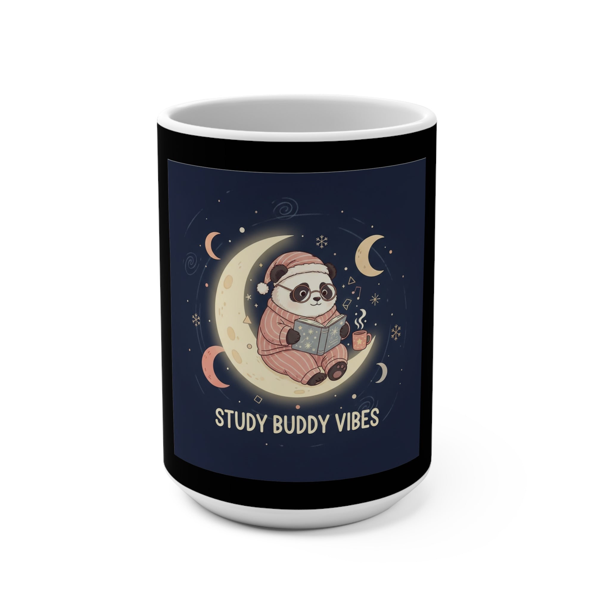 Panda Mug 15oz – Study Buddy Vibes