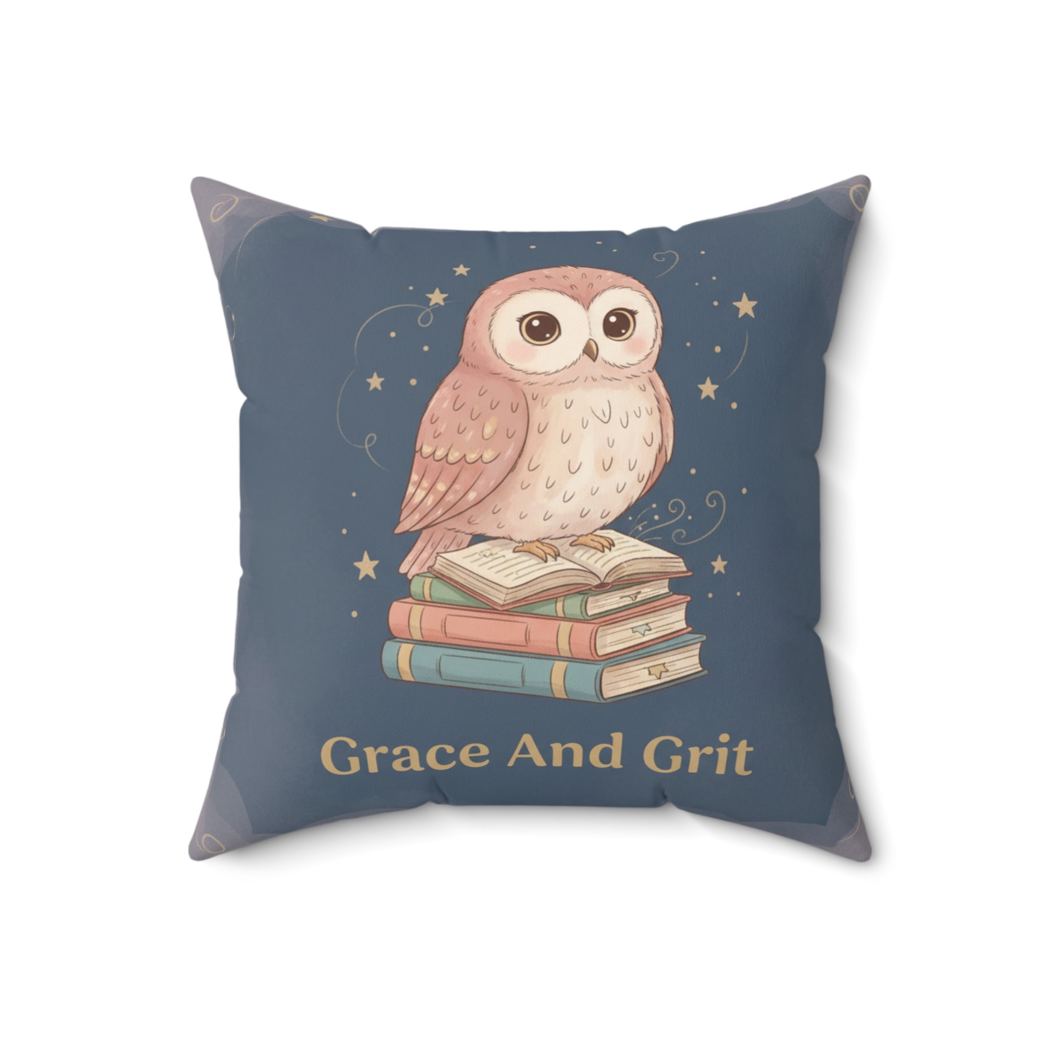 Owl Square Pillow – Grace and Grit