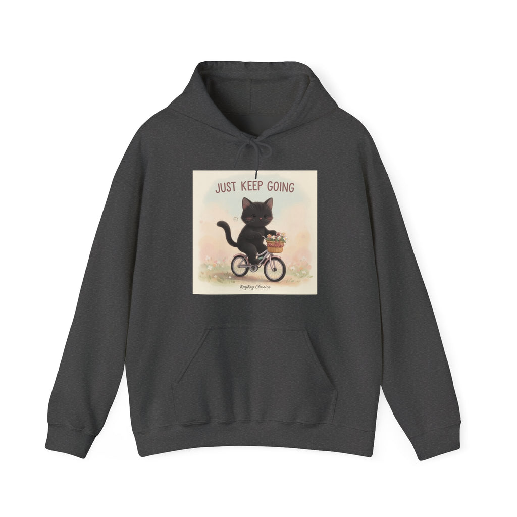 JUST KEEP GOING Cat Hoodie