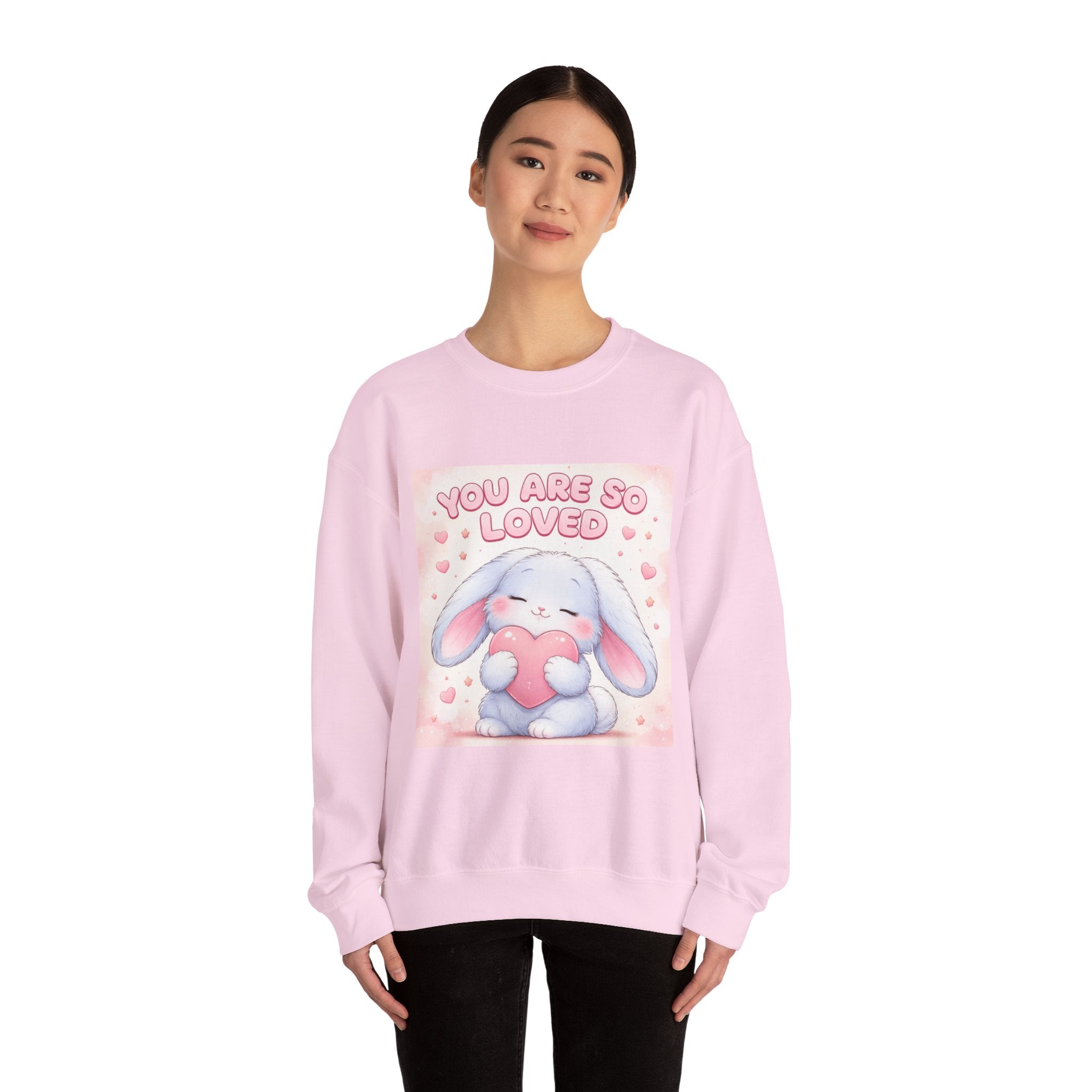 "YOU ARE SO LOVED" Black Cat Crewneck | College Girl Gift | Fashion | KayKay Classics