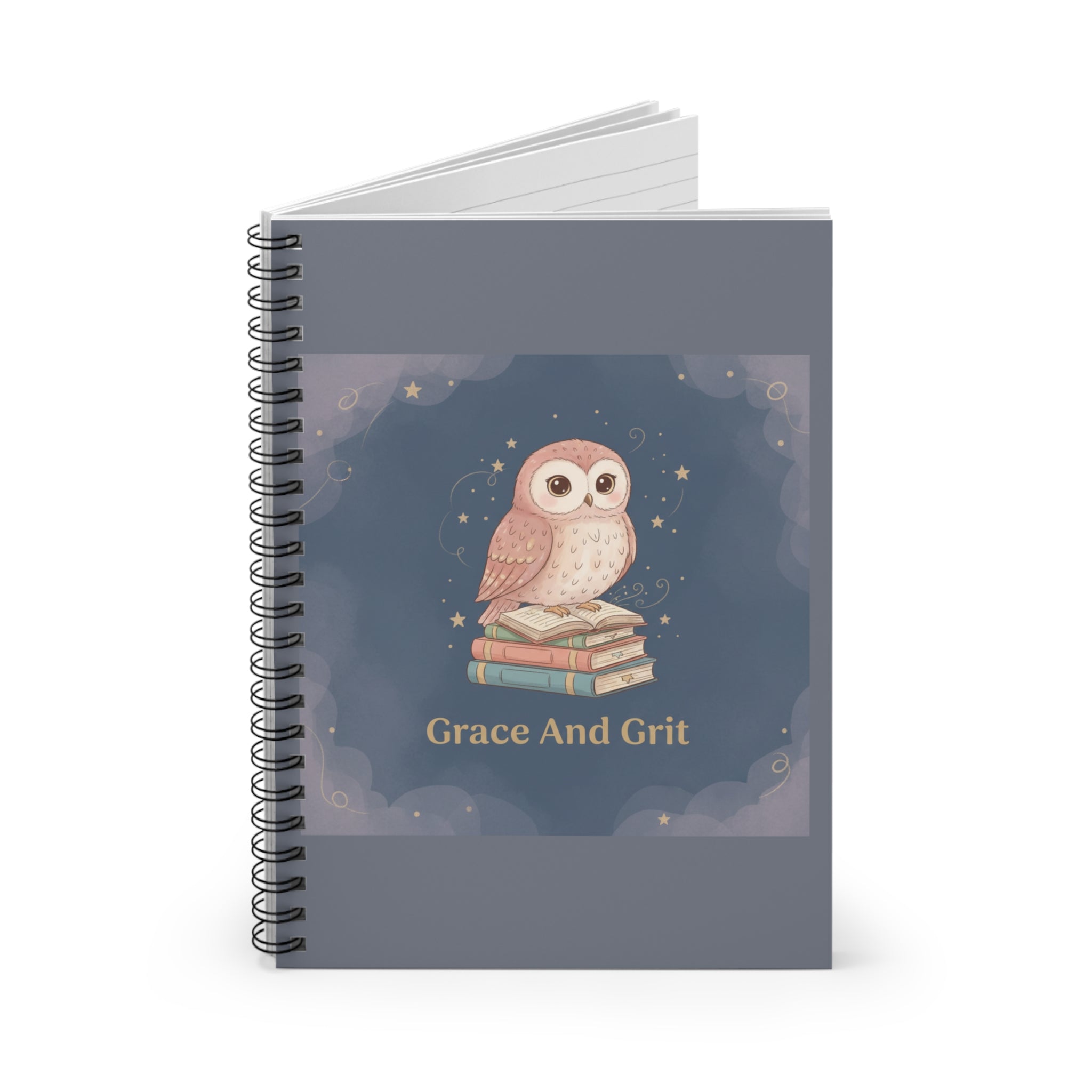 Owl Spiral Notebook – Grace and Grit