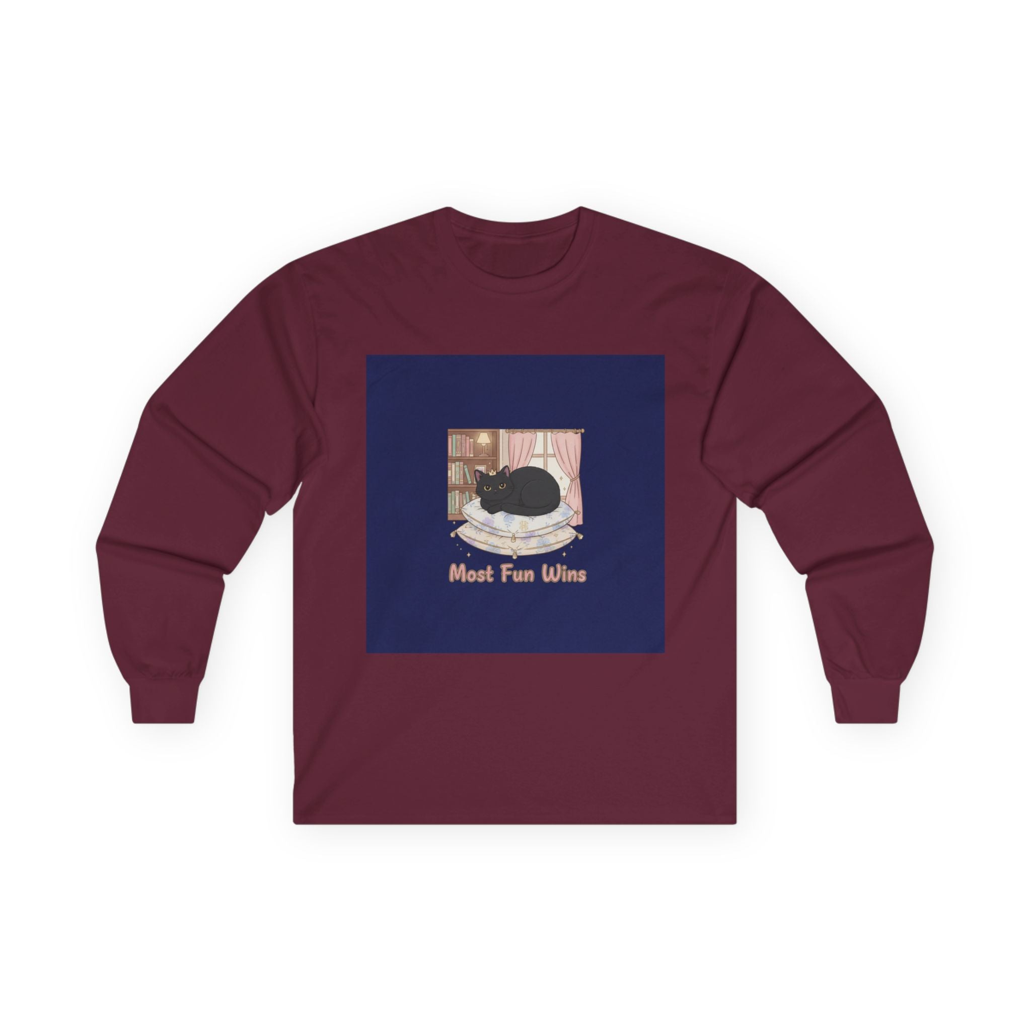 Black Cat Long Sleeve Tee – Most Fun Wins