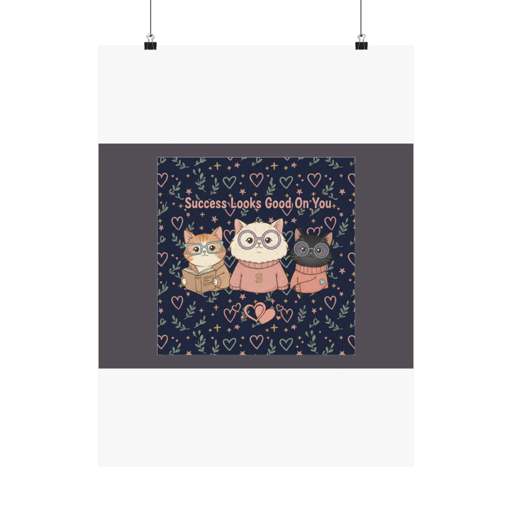 Cats With Glasses Poster – Success Looks Good on You