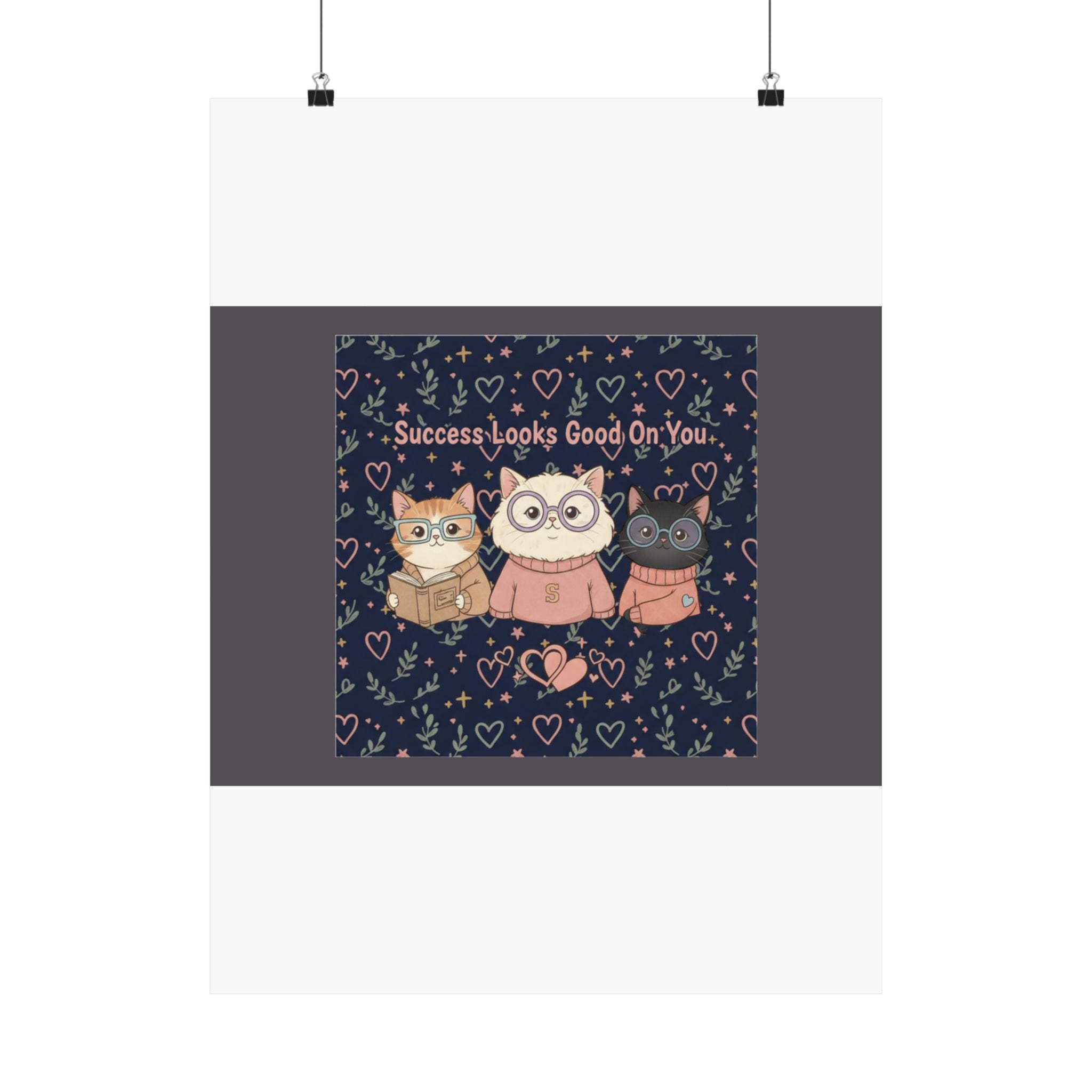 Cats With Glasses Poster – Success Looks Good on You