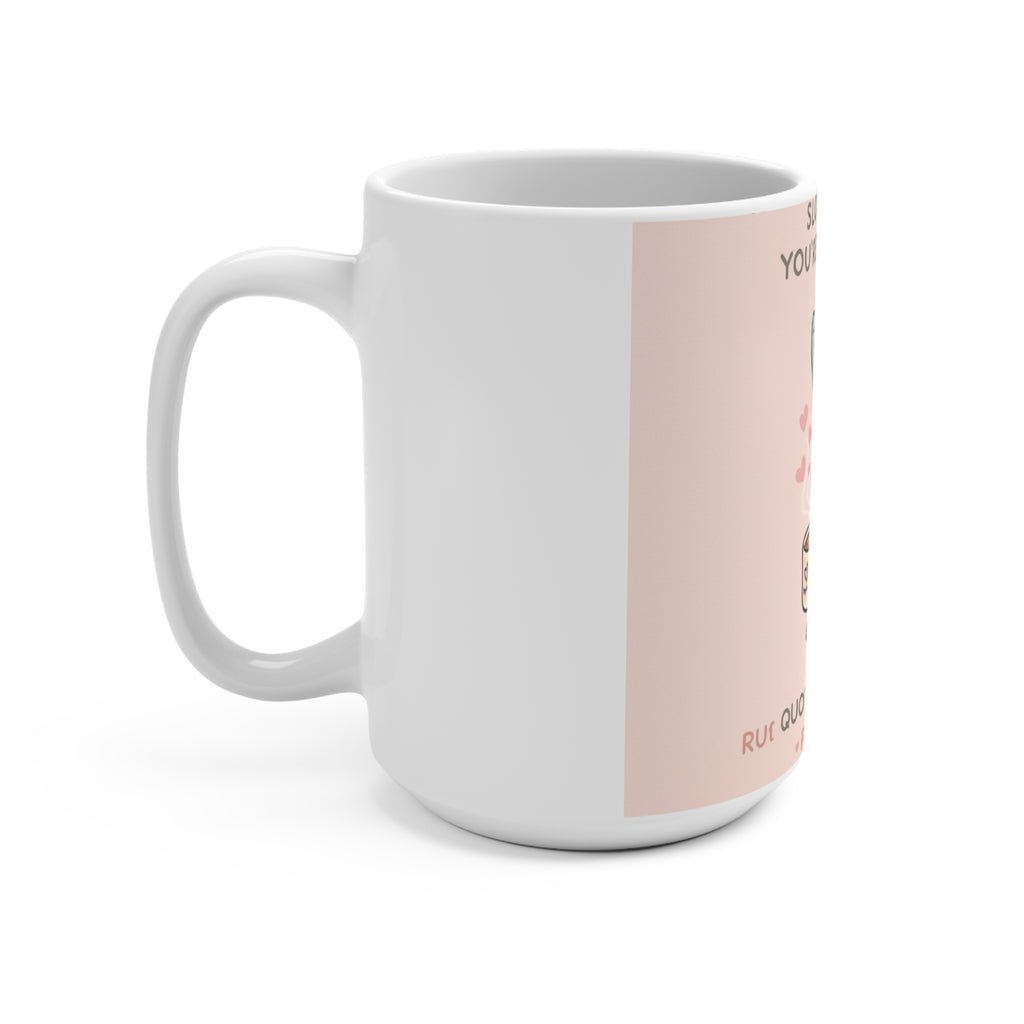 SLOW DOWN, YOURE SAFE HERE Rabbit Mug 15oz