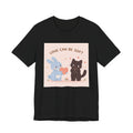 "LOVE CAN BE SOFT" Black Cat Women Tee | College Girl Gift | Fashion | KayKay Classics