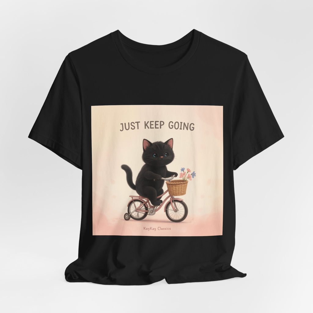 "Life Behind Bars" Black Cat Women Tee | College Girl Gift | Fashion | KayKay Classics