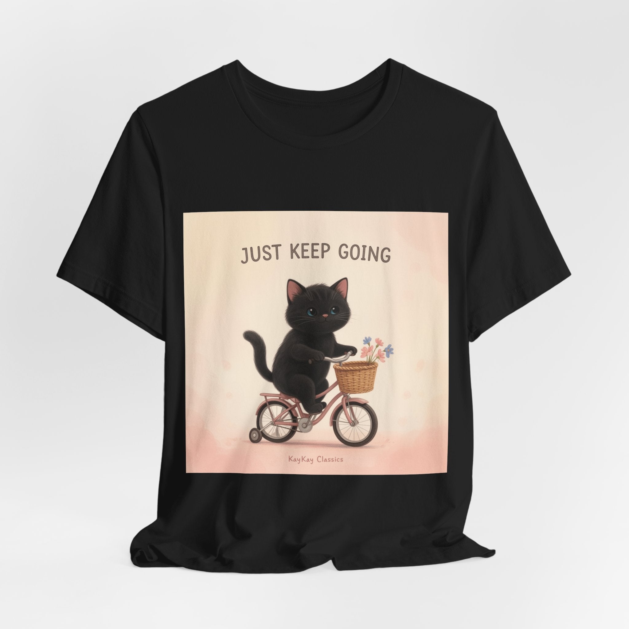 "Life Behind Bars" Black Cat Women Tee | College Girl Gift | Fashion | KayKay Classics