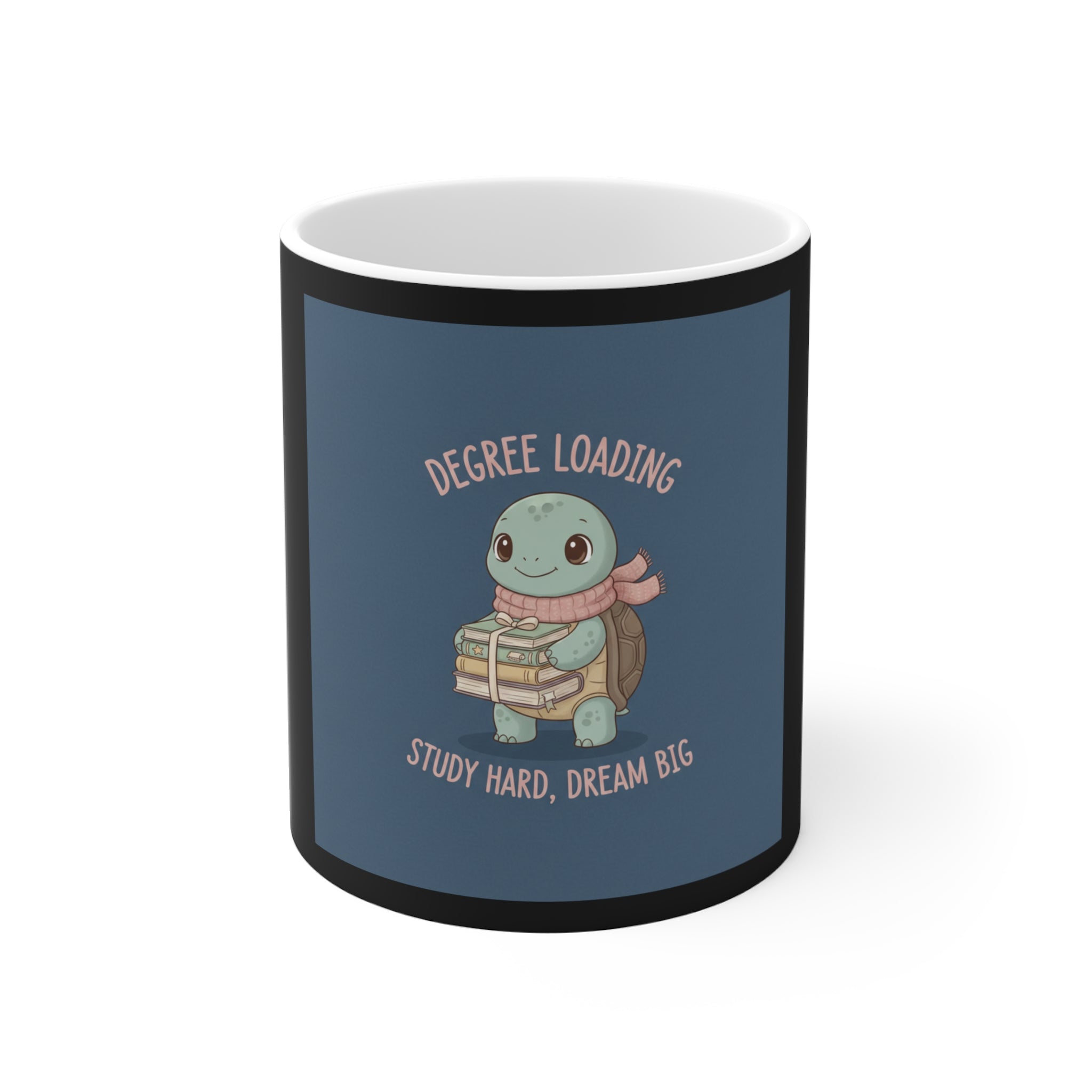 Turtle Mug 11oz – Degree Loading Study Hard, Dream Big