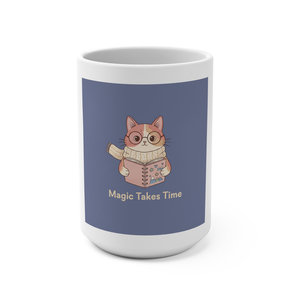 Cats With Glasses Mug 15oz – Magic Takes Time