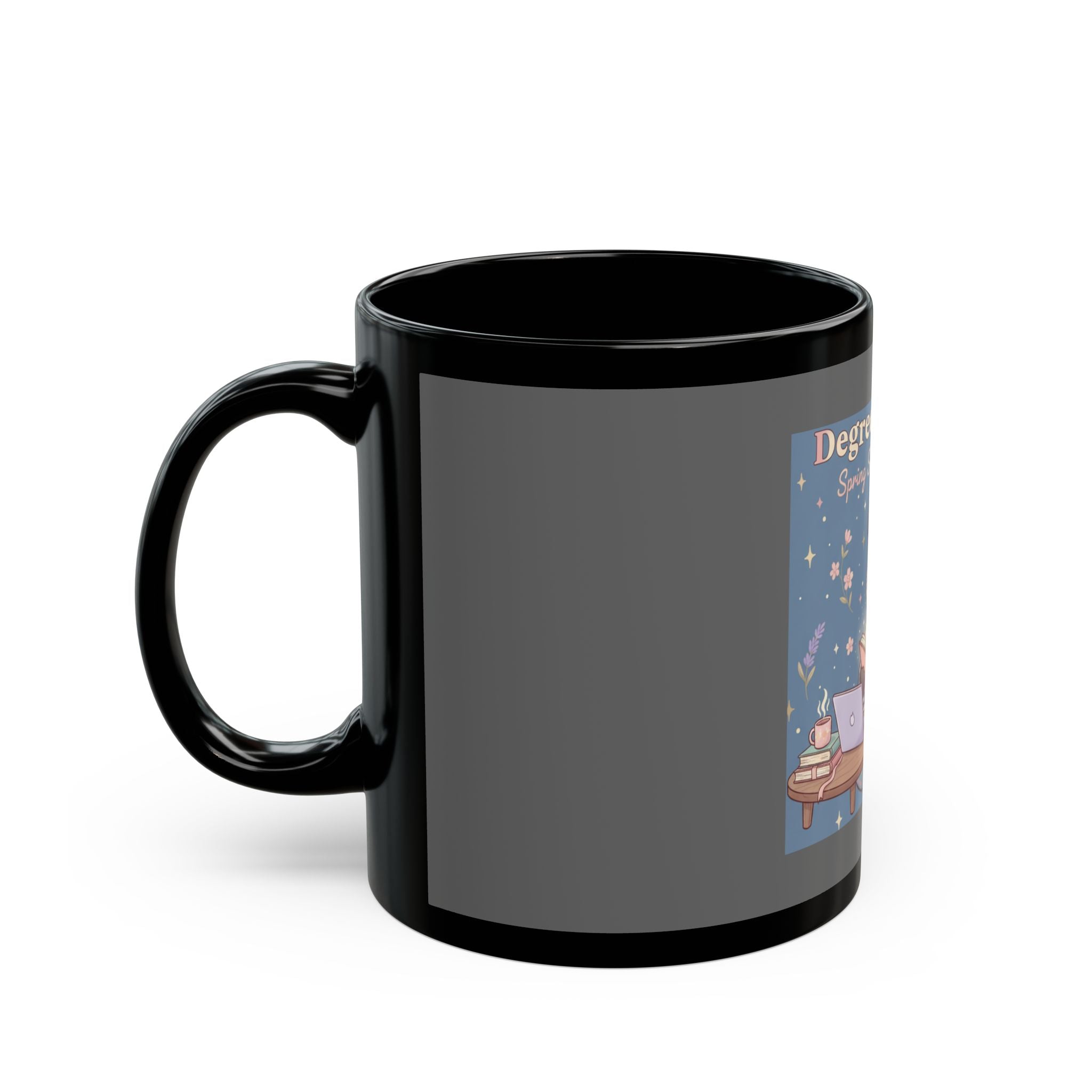 Panda Black Mug 11oz – Degree Loading Spring Semester Magic