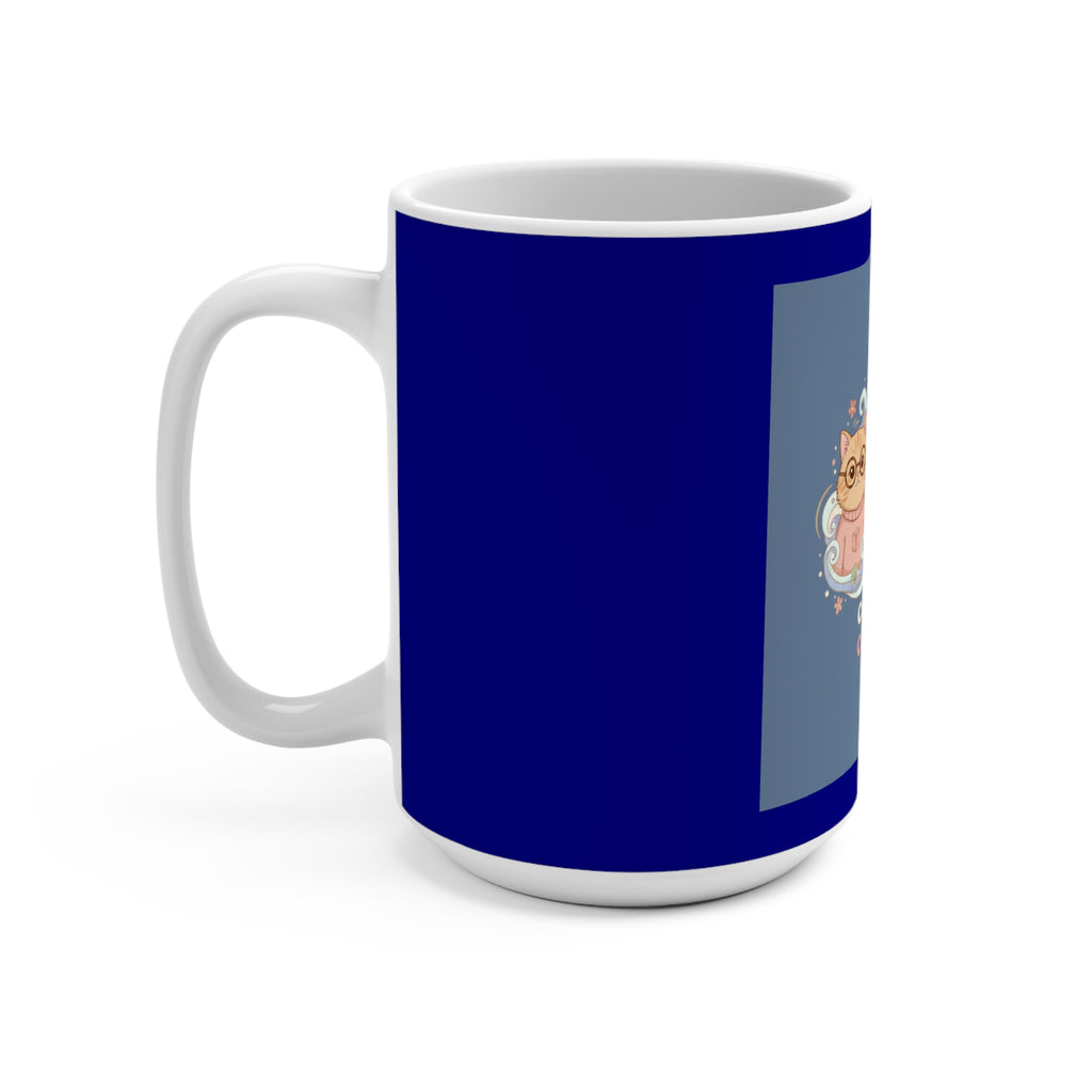Cats With Glasses Mug 15oz – Coffee and Confidence