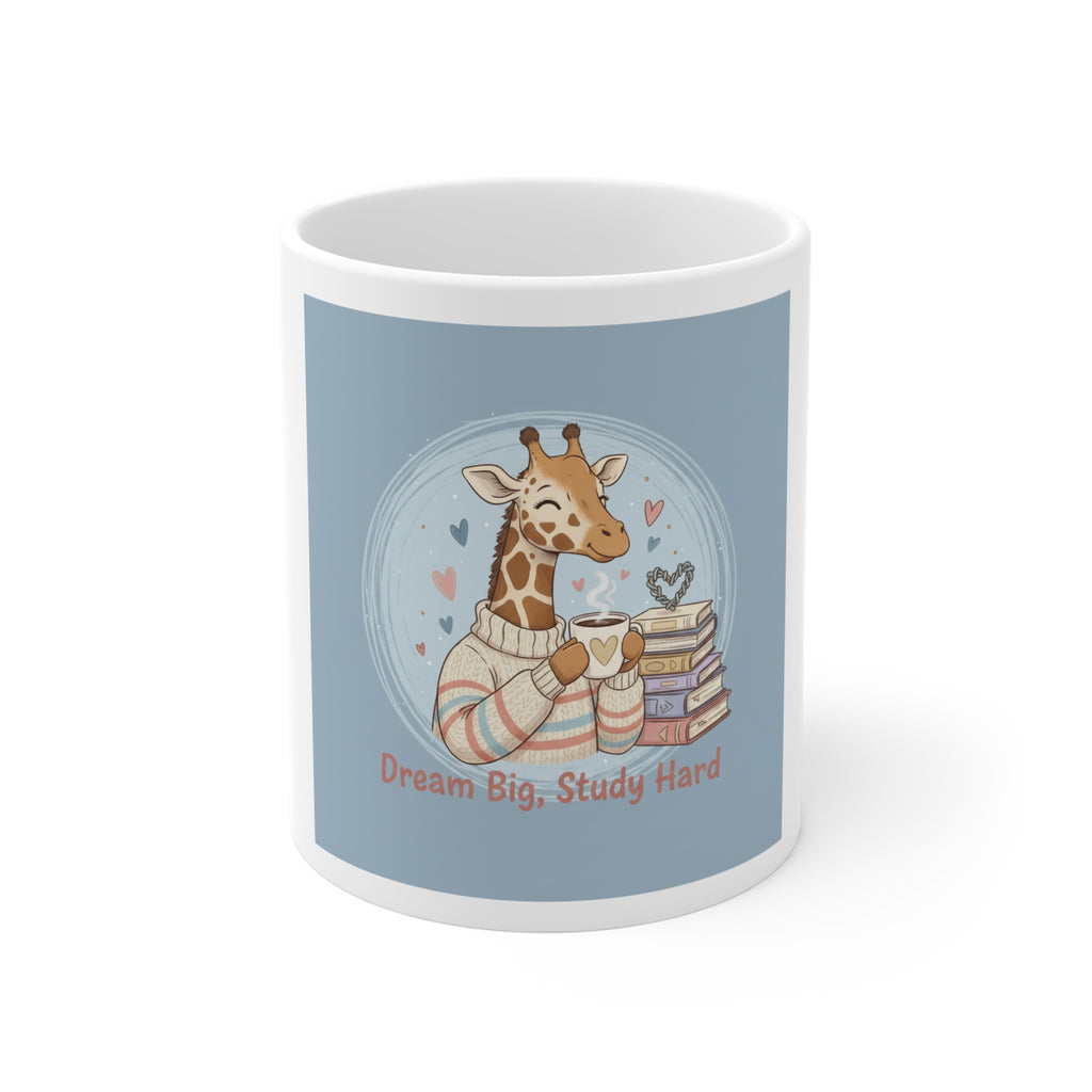 Dream Big, Study Hard Giraffe Mug 11oz