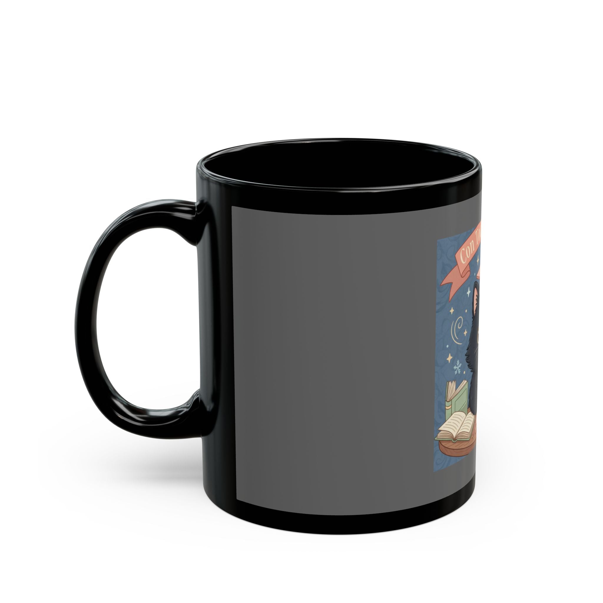 Cat Black Mug 11oz – Con Todo Mi Corazón
