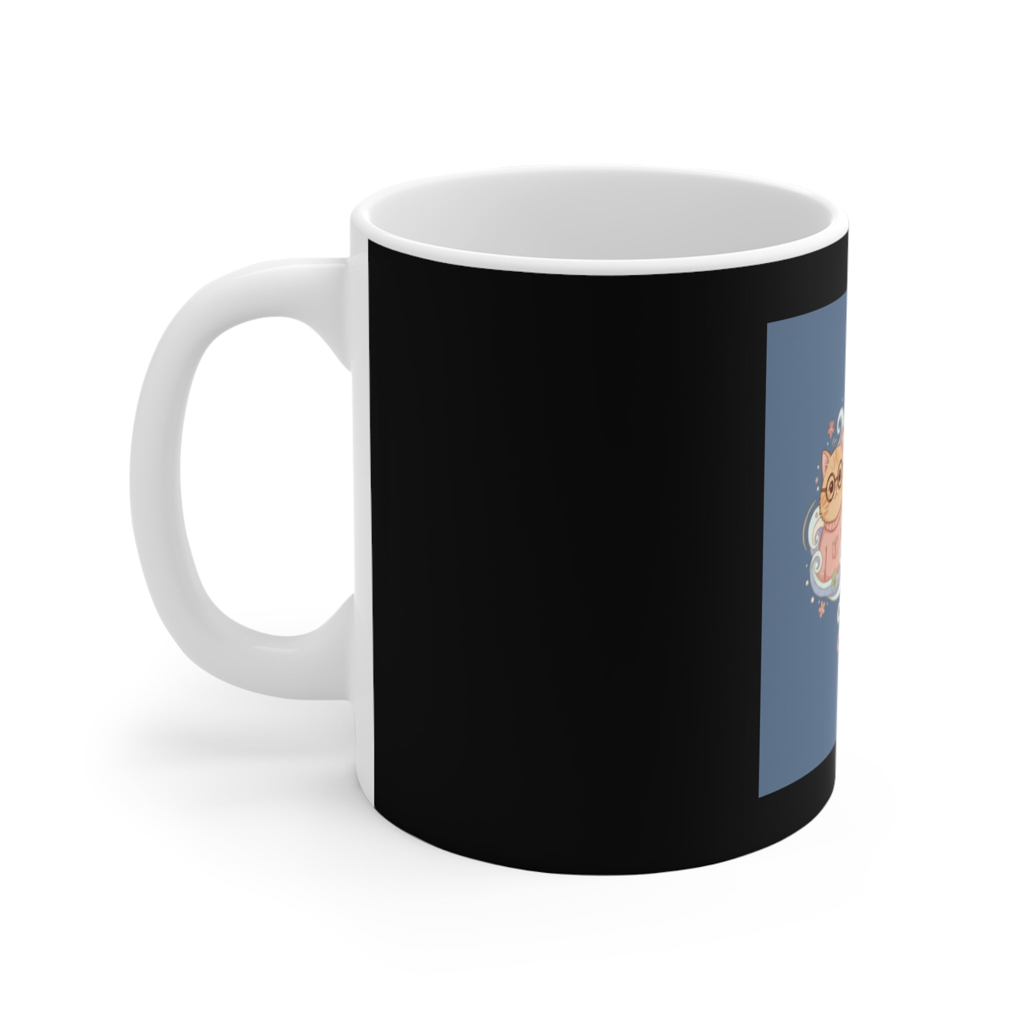 Cats With Glasses Mug 11oz – Coffee and Confidence