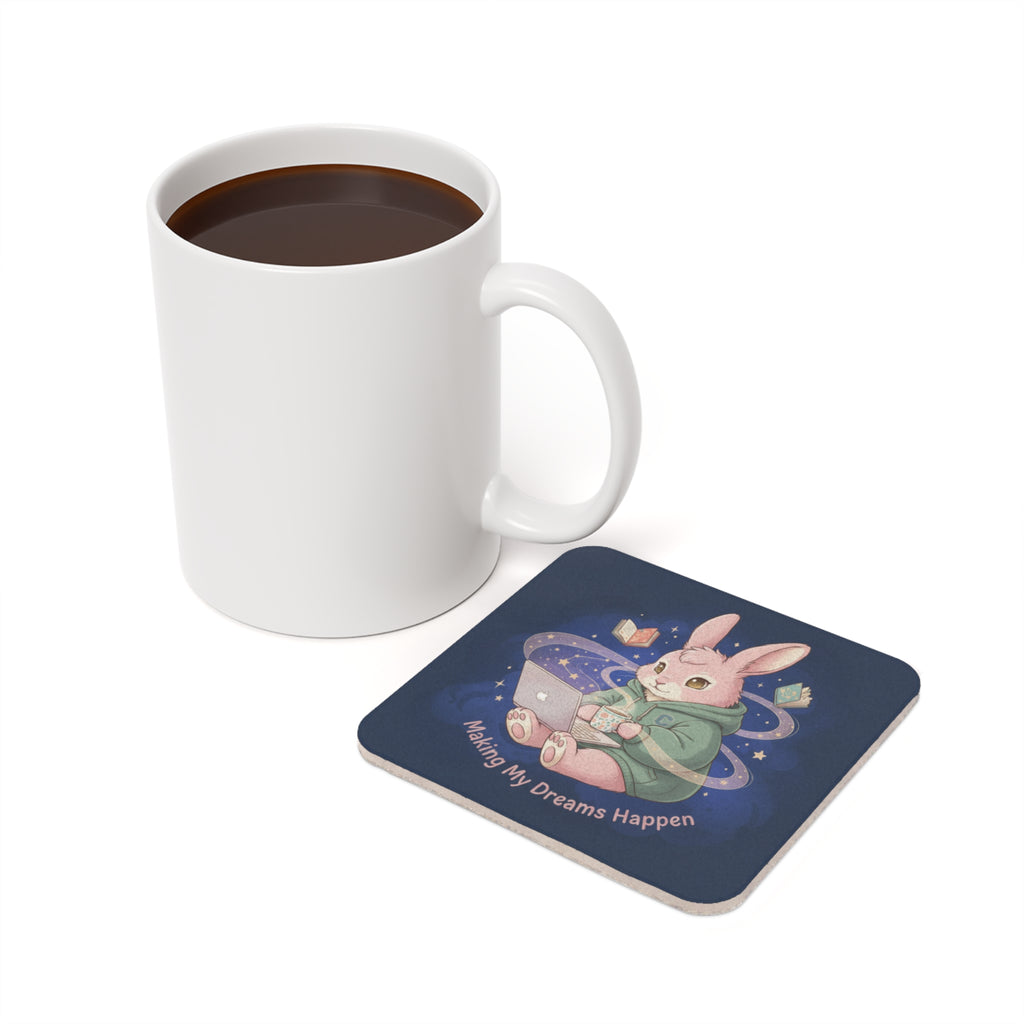 Rabbit Cork Coaster – Making My Dreams Happen