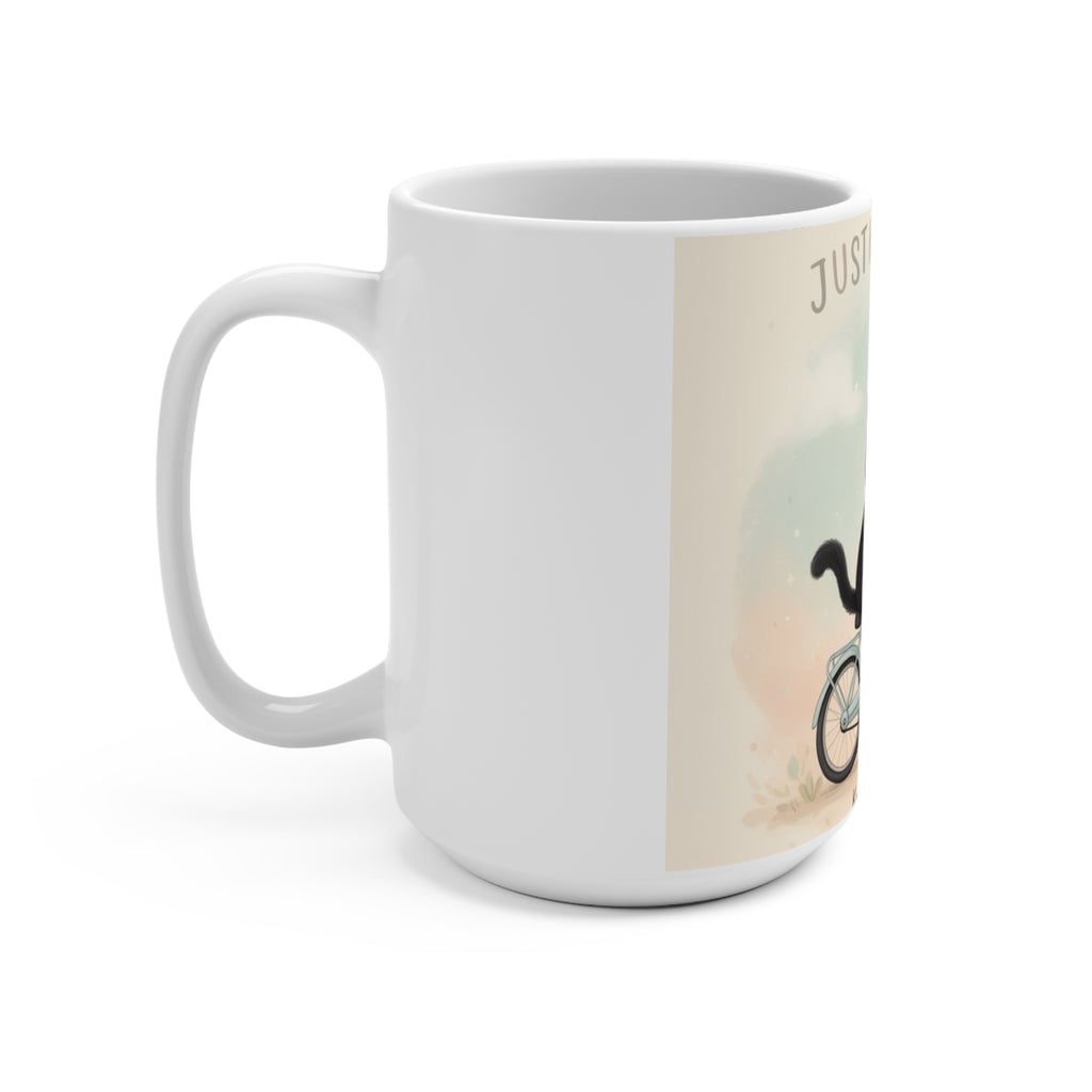JUST KEEP GOING Cat Mug 15oz