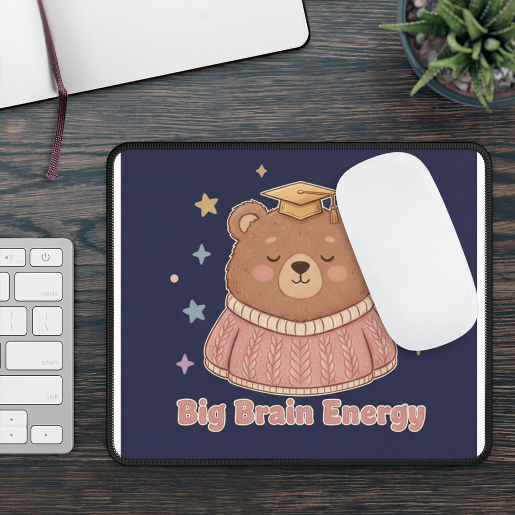 Bear Mouse Pad – Big Brain Energy