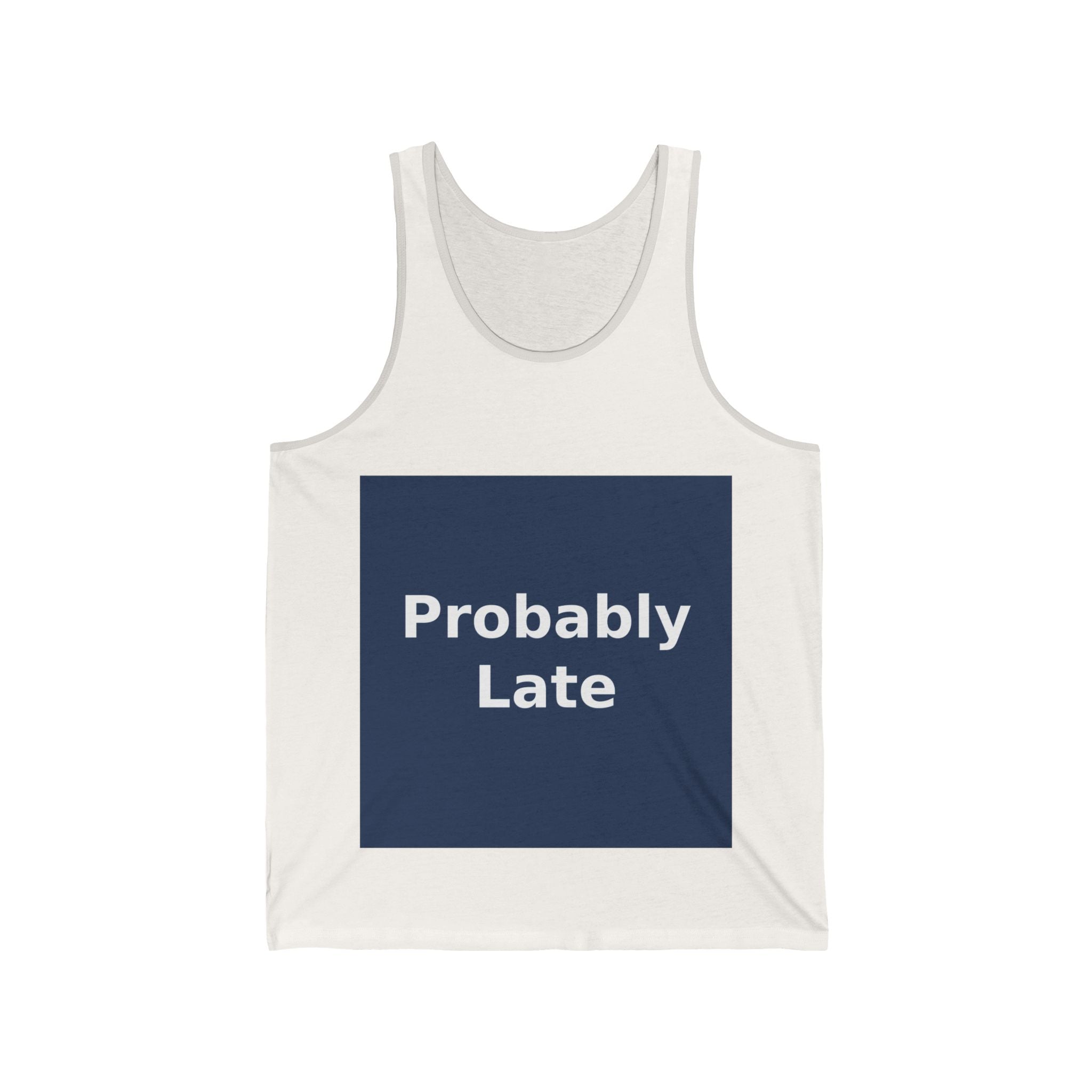 "Probably Late" Black Cat Tank Top | College Girl Gift | Fashion | KayKay Classics