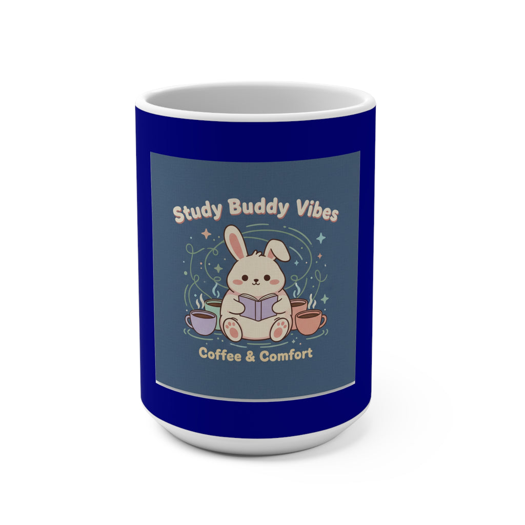 Bunny Mug 15oz – Study Buddy Vibes Coffee Comfort