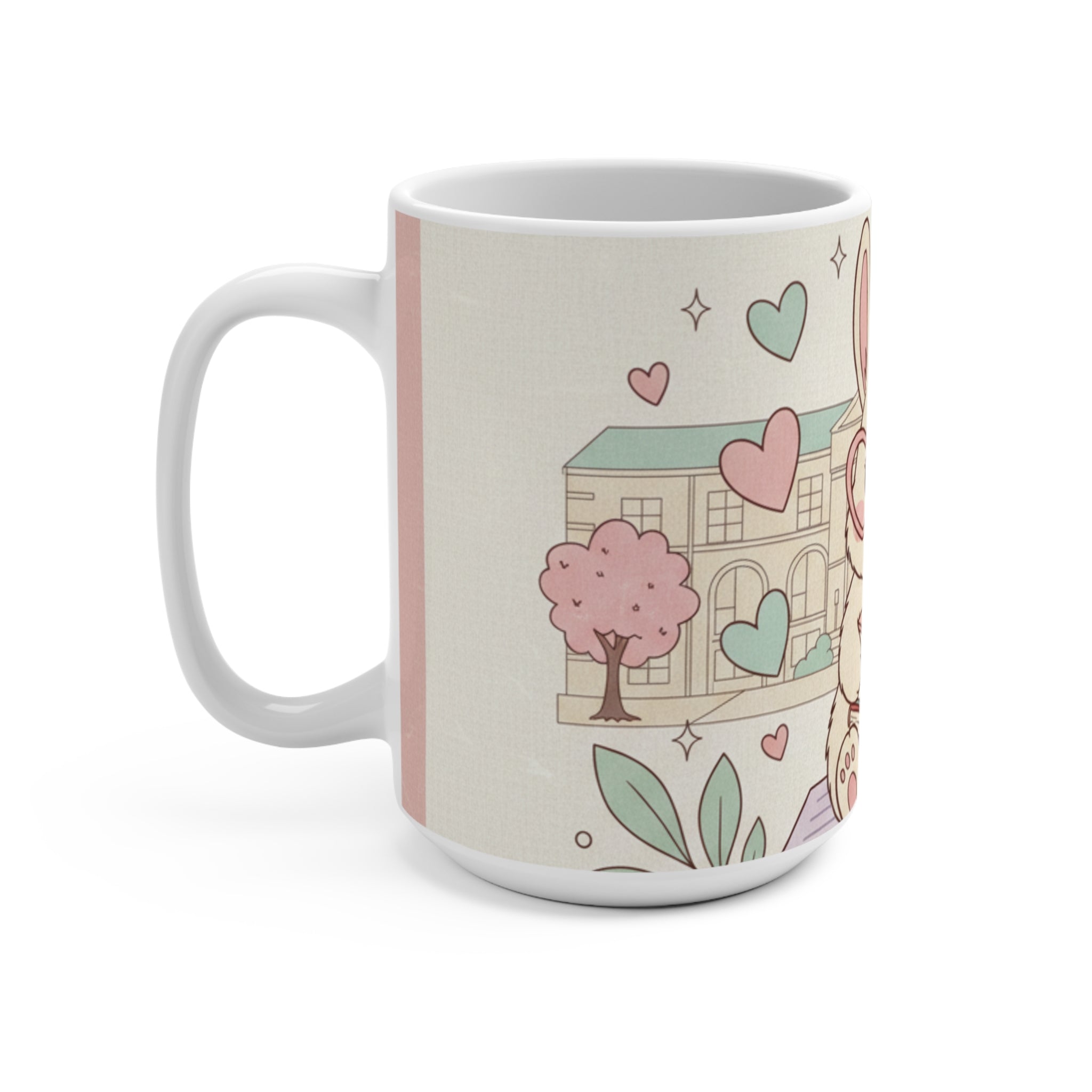 Study Buddy Vibes Rabbit Mug 15oz