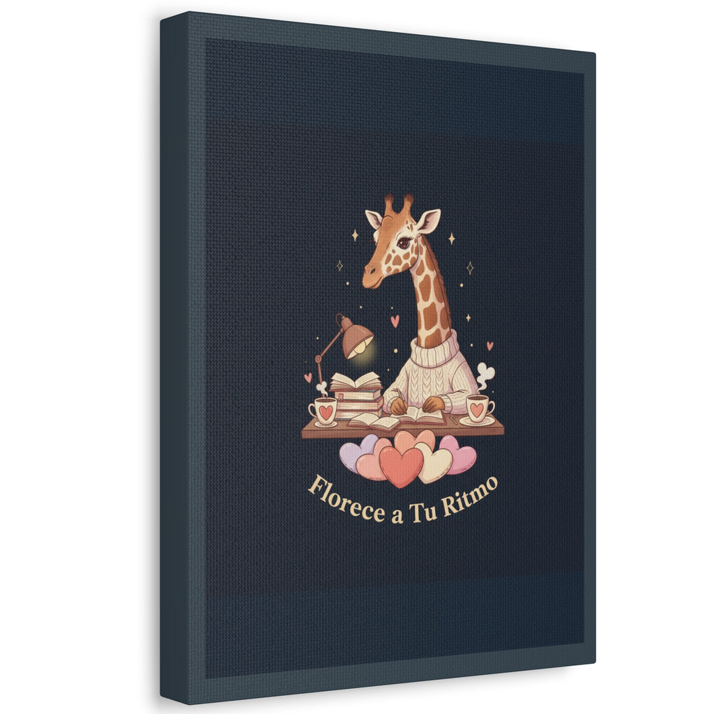 Florece a Tu Ritmo Giraffe Canvas