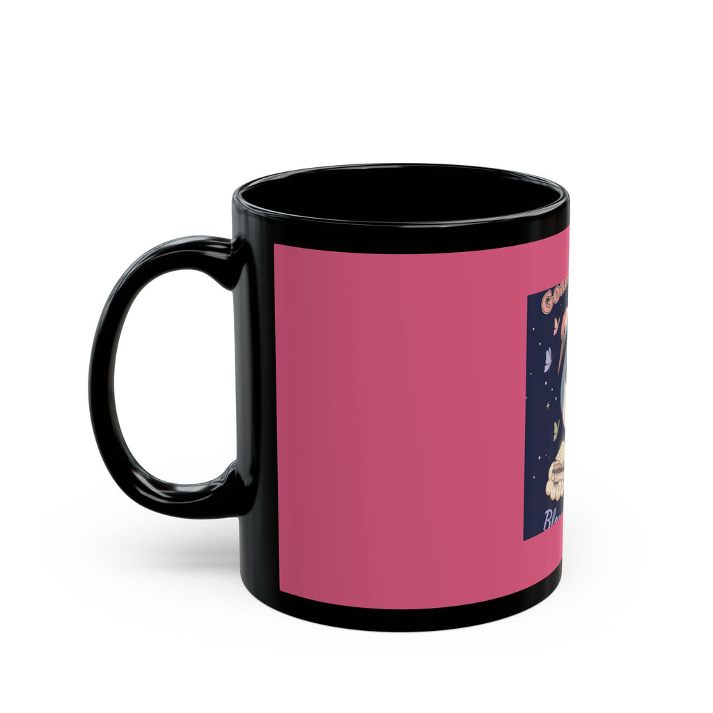 Crane Black Mug 11oz – Goals on Goals Bloom Prosper
