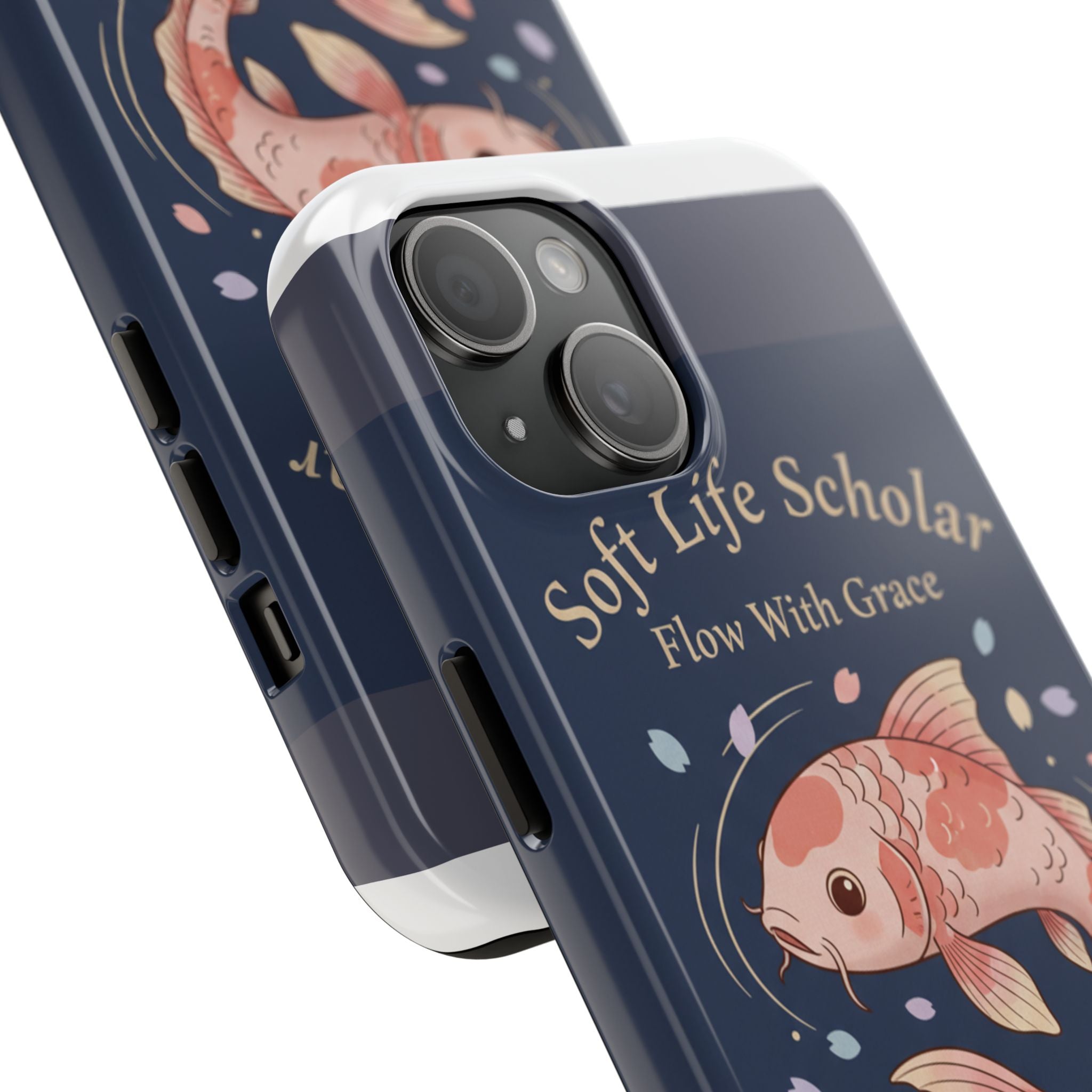Koi Tough Phone Case – Soft Life Scholar Flow With Grace