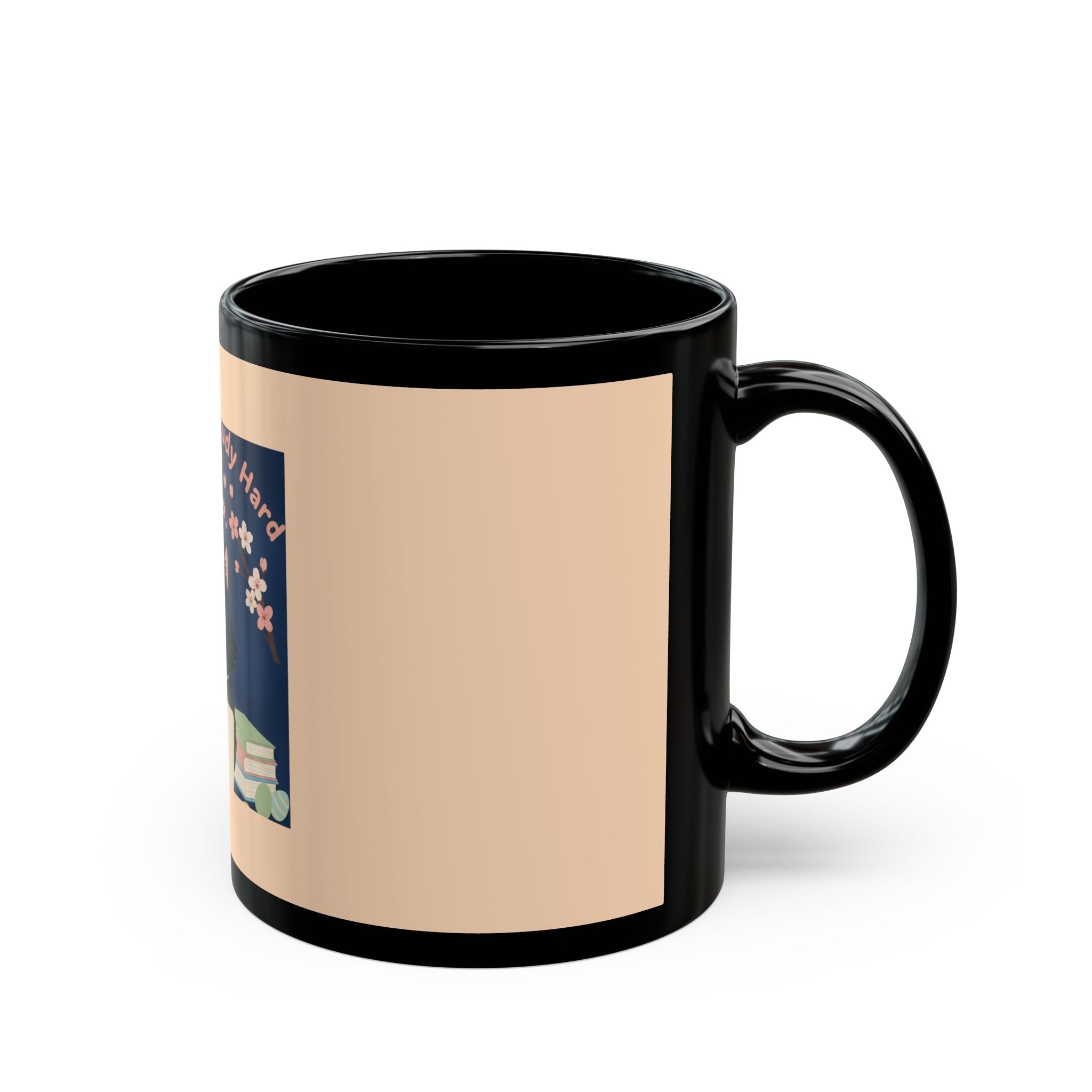 Black Cat Black Mug 11oz – Dream Big Study Hard