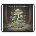 Black Cat Mouse Pad – Bloom at Your Own Pace