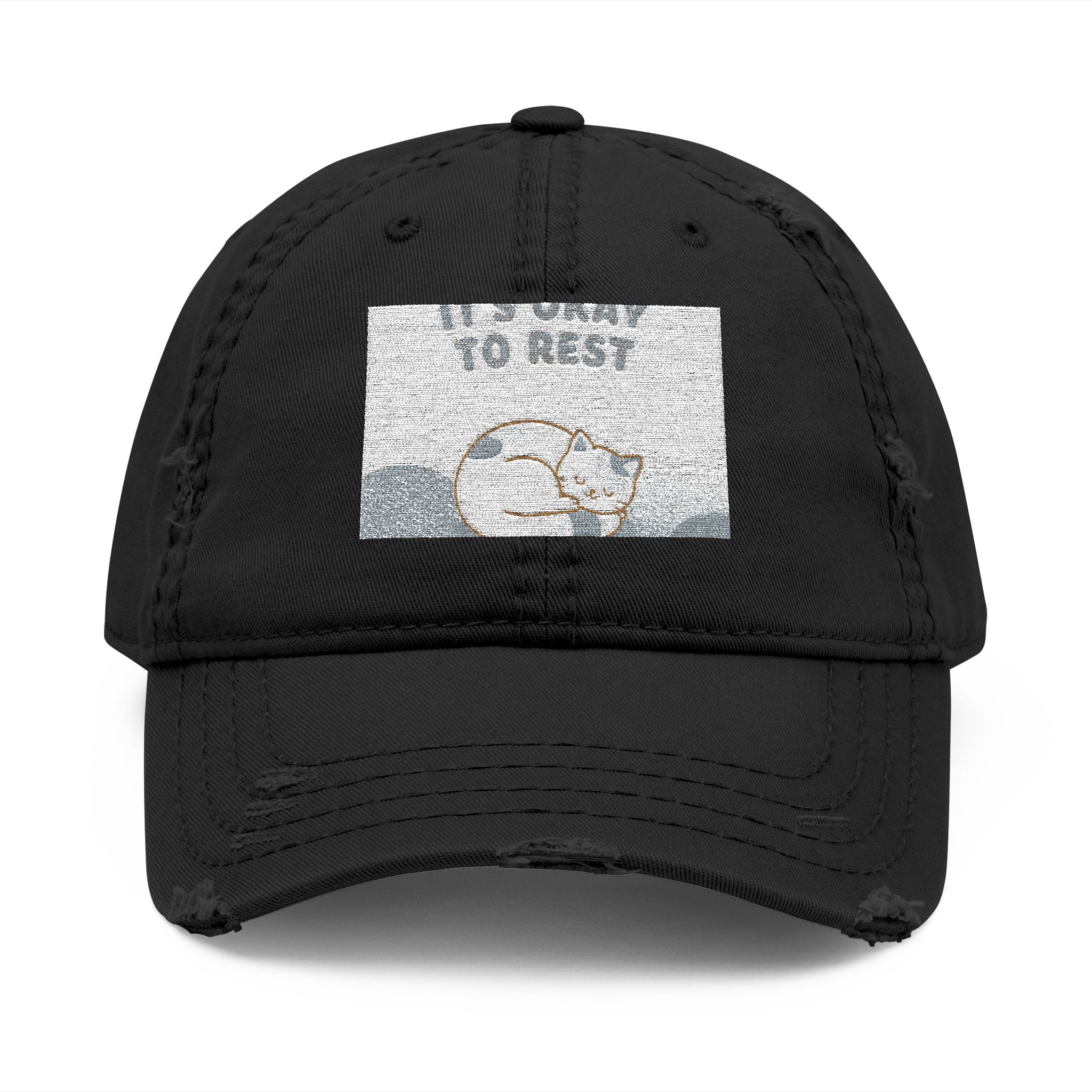 "NEEDS_OCR_SCAN" Black Cat Dad Hat | Trendy Gift for Her | Lifestyle | KayKay Classics