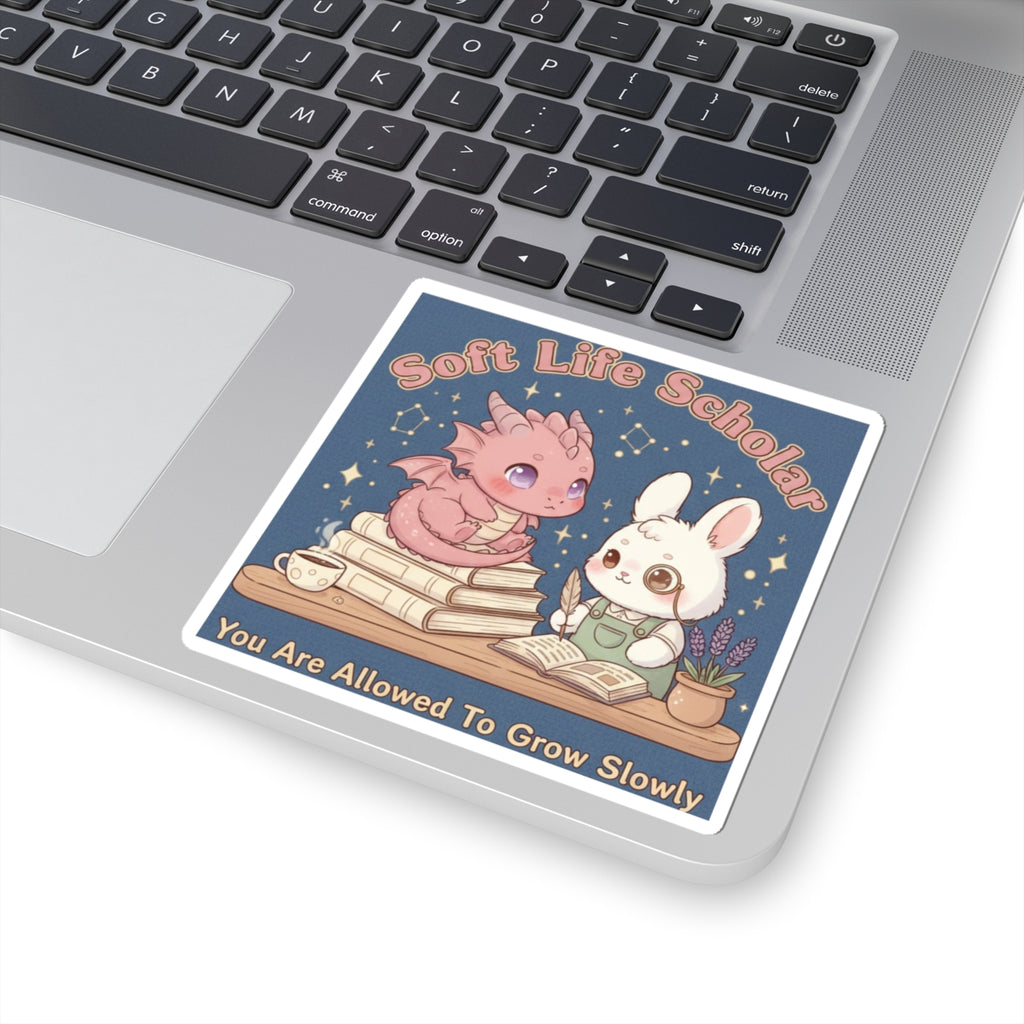 Dragon Kiss-Cut Sticker – Soft Life Scholar You Are Allowed to Gro