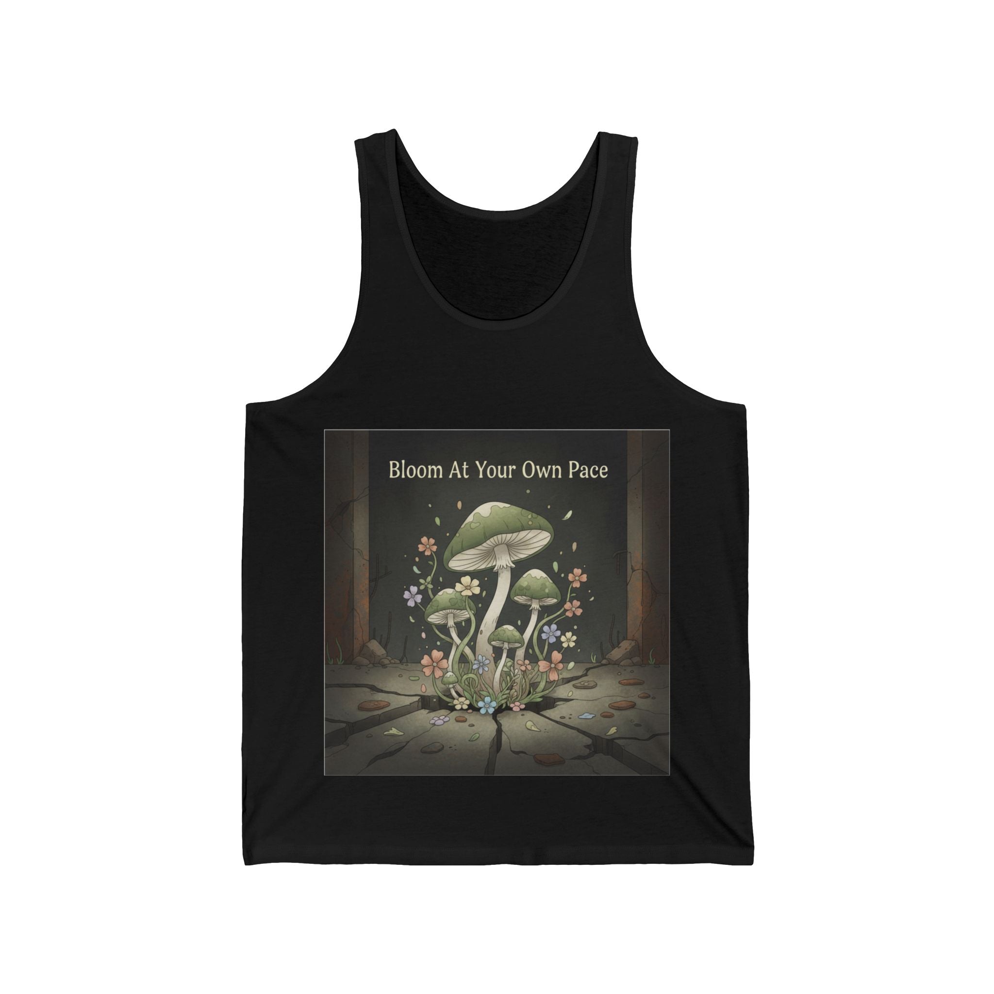 Black Cat Tank Top – Bloom at Your Own Pace
