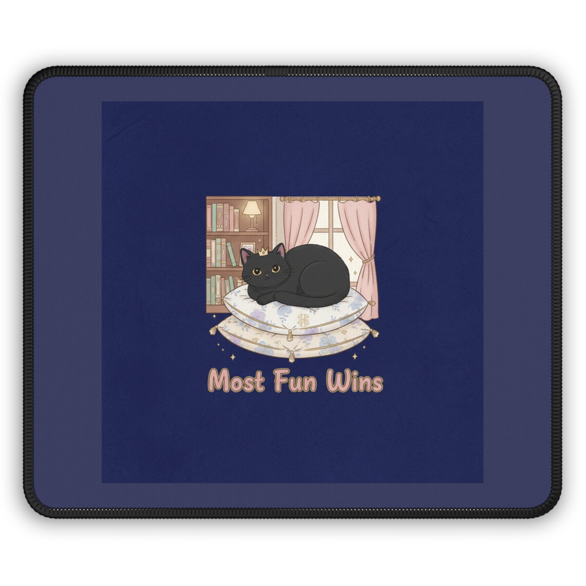 Black Cat Mouse Pad – Most Fun Wins