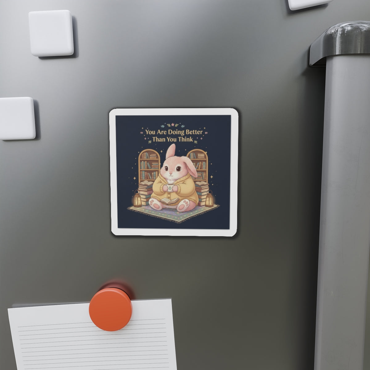 Bunny Die-Cut Magnet – You Are Doing Better Than You Think
